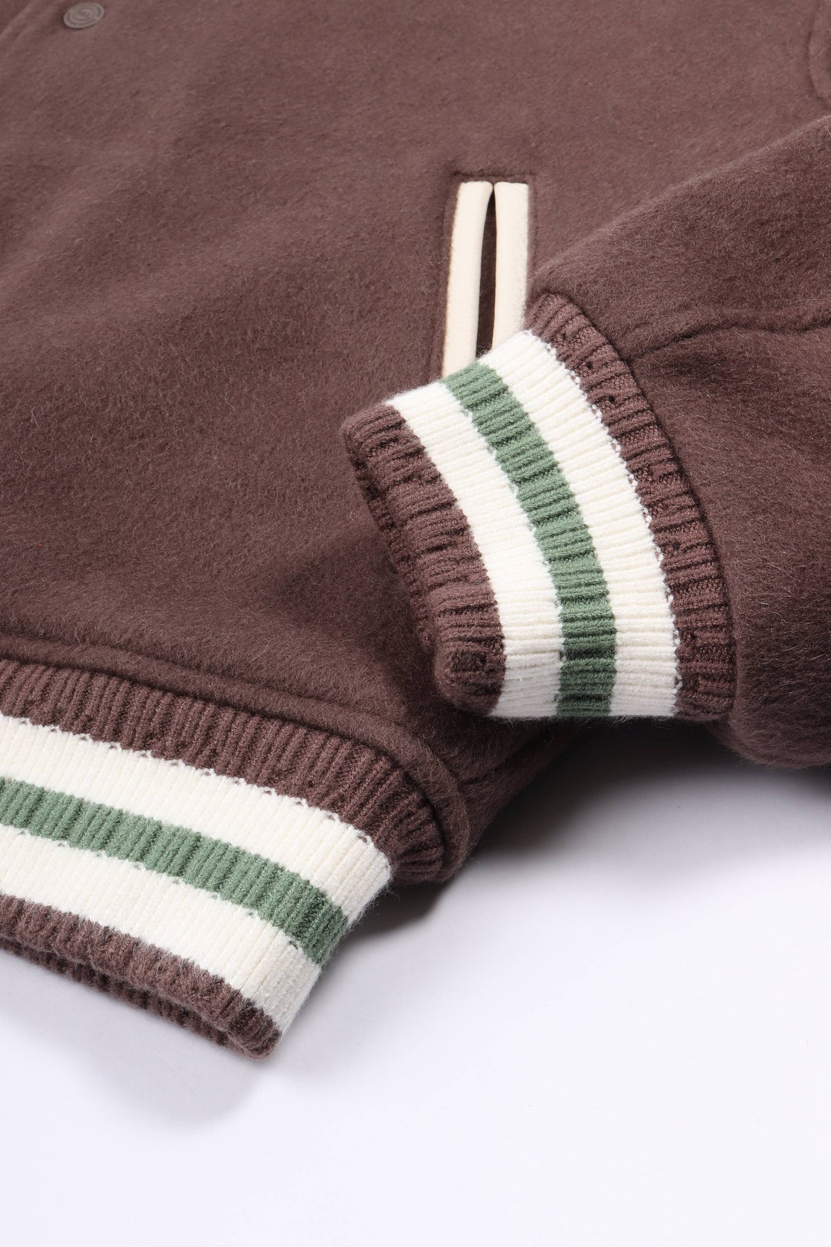 Ranch varsity jacket deep mahogany