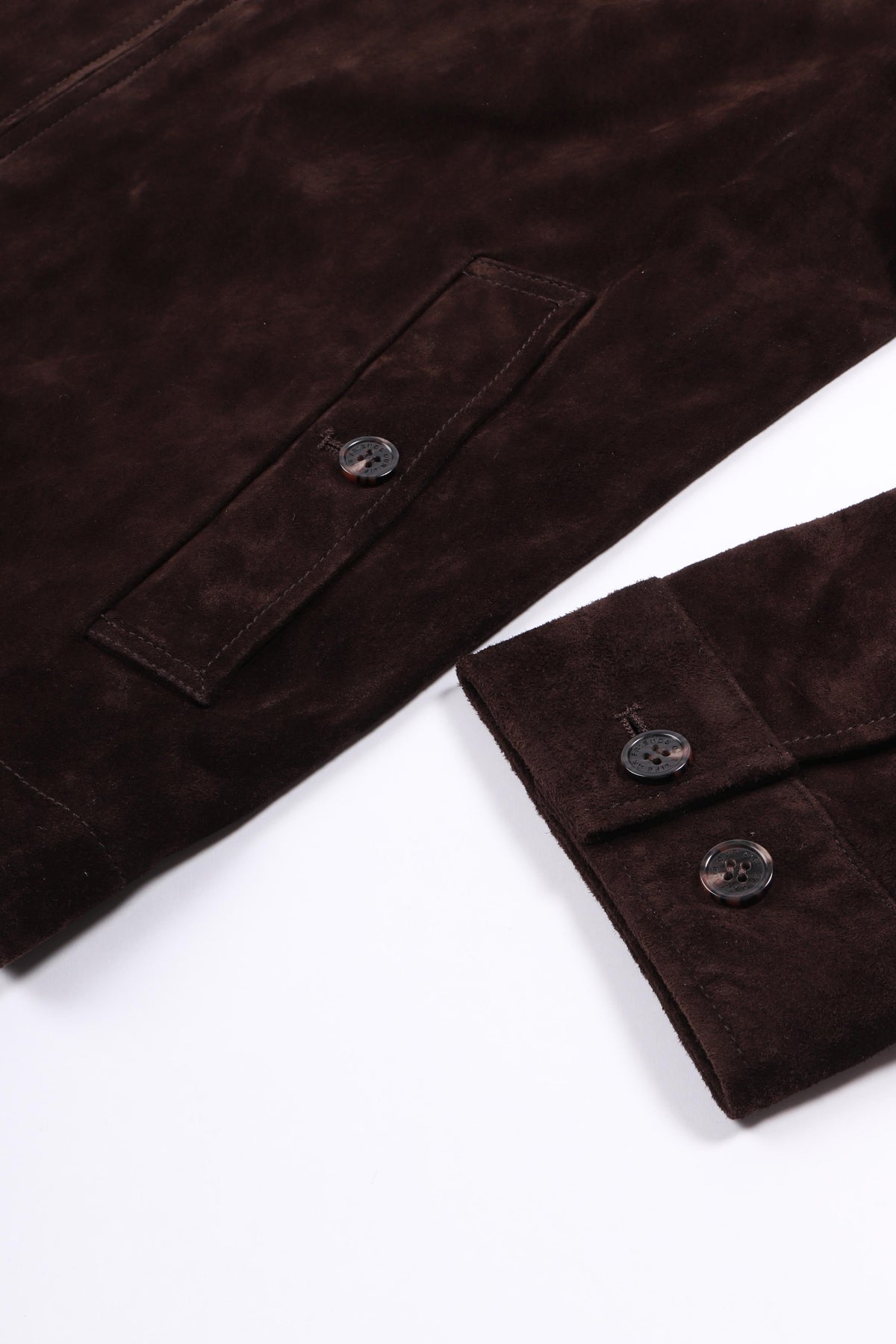 Suede jacket chocolateplum
