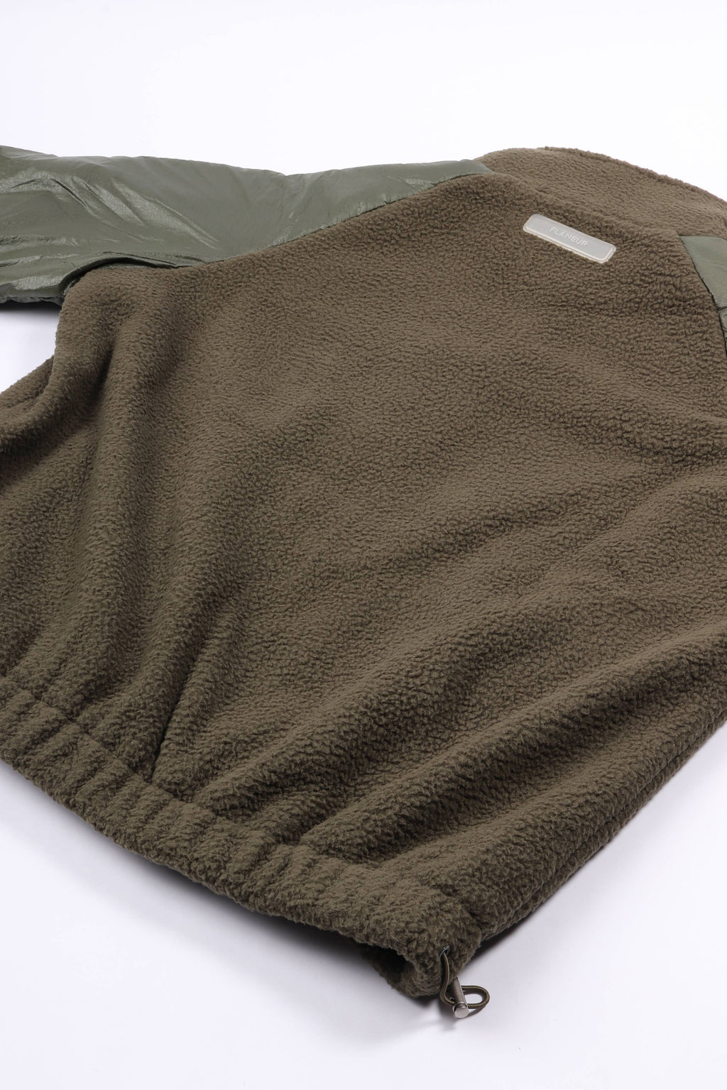 Fb fleece & nylon jacket green