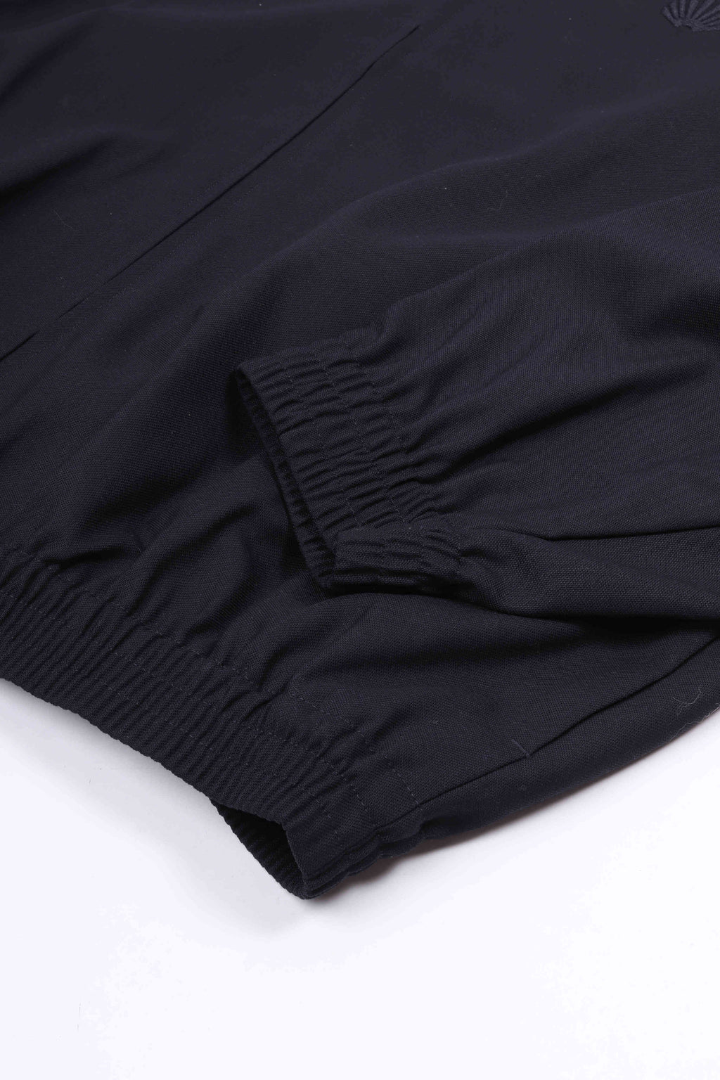 Wool track jacket midnight