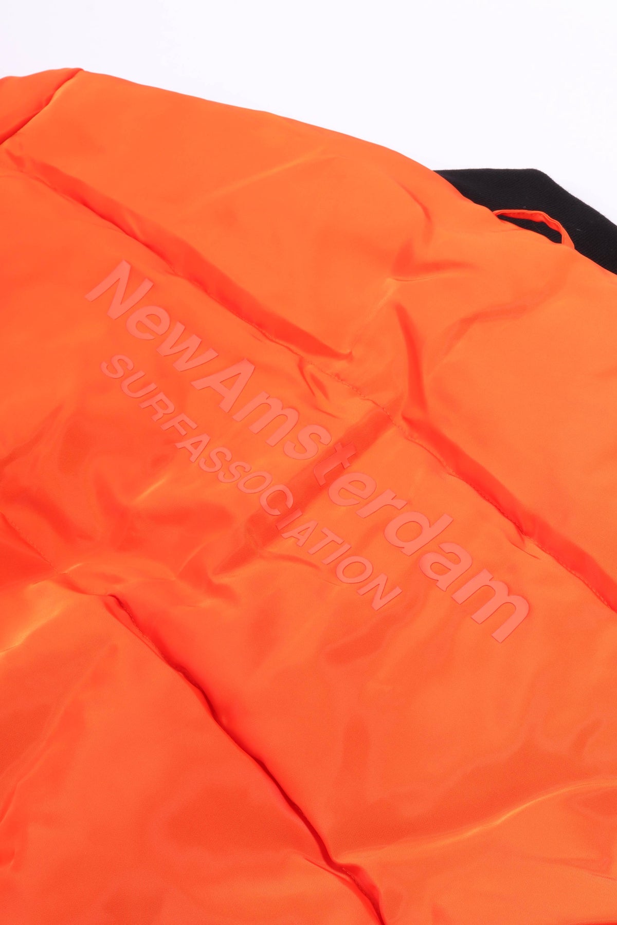 Reversible bomber jacket army green/orang