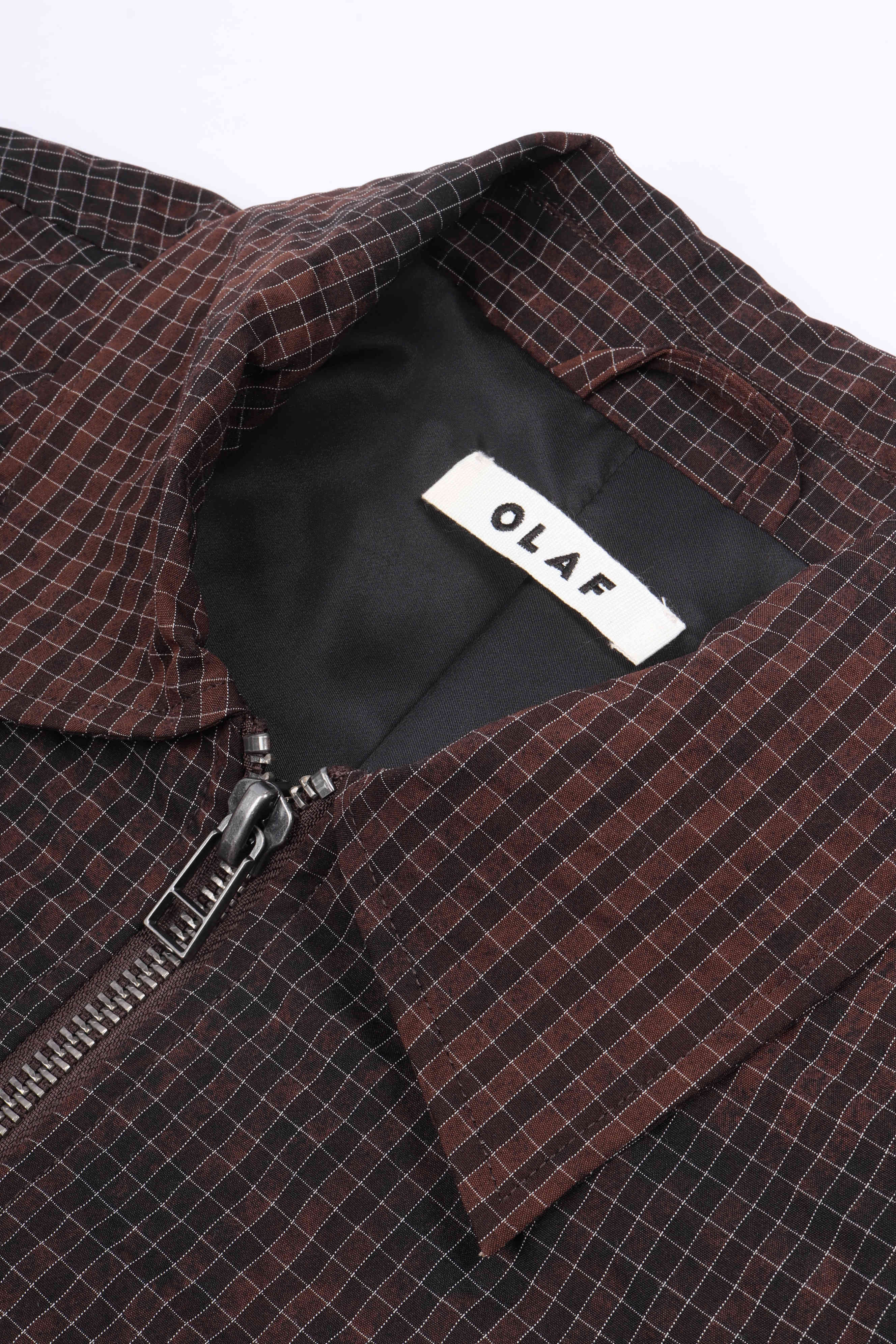 Ripstop coach jacket hot fudge