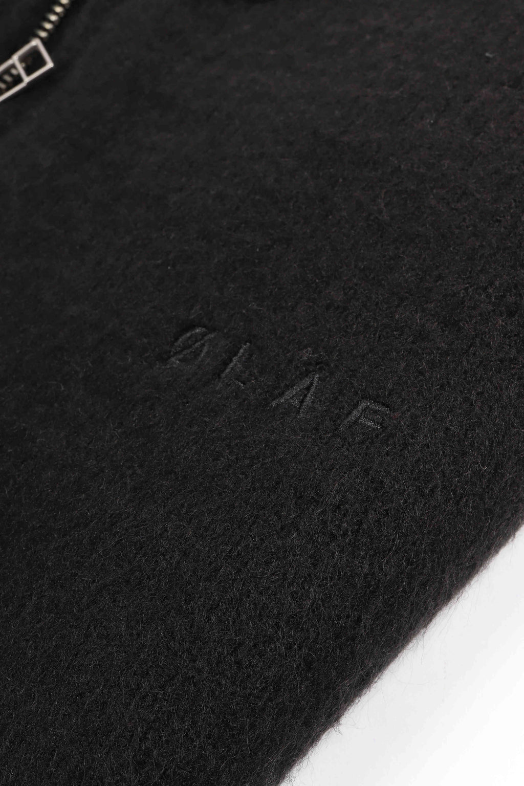 Zip thr. knitted black