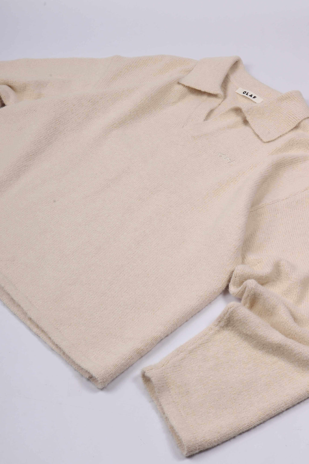 Signature knitted polo offwhite
