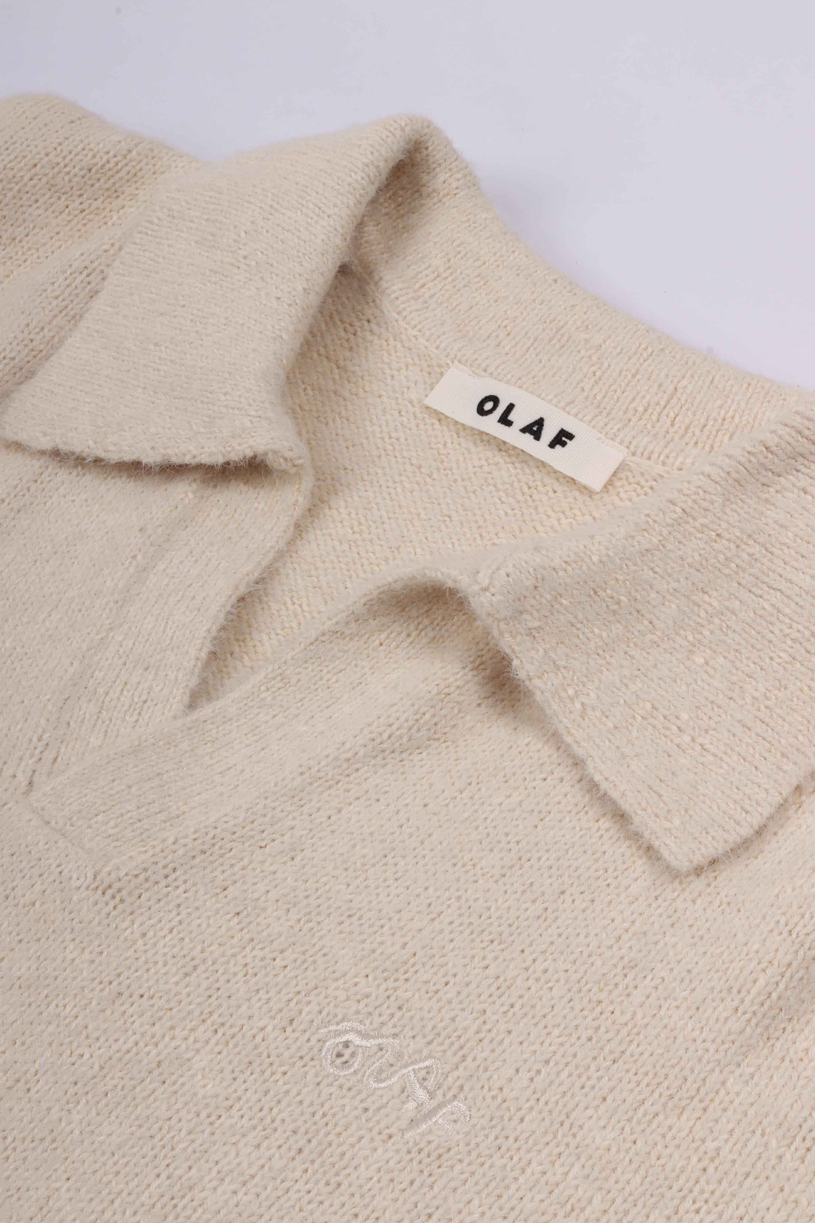 Signature knitted polo offwhite