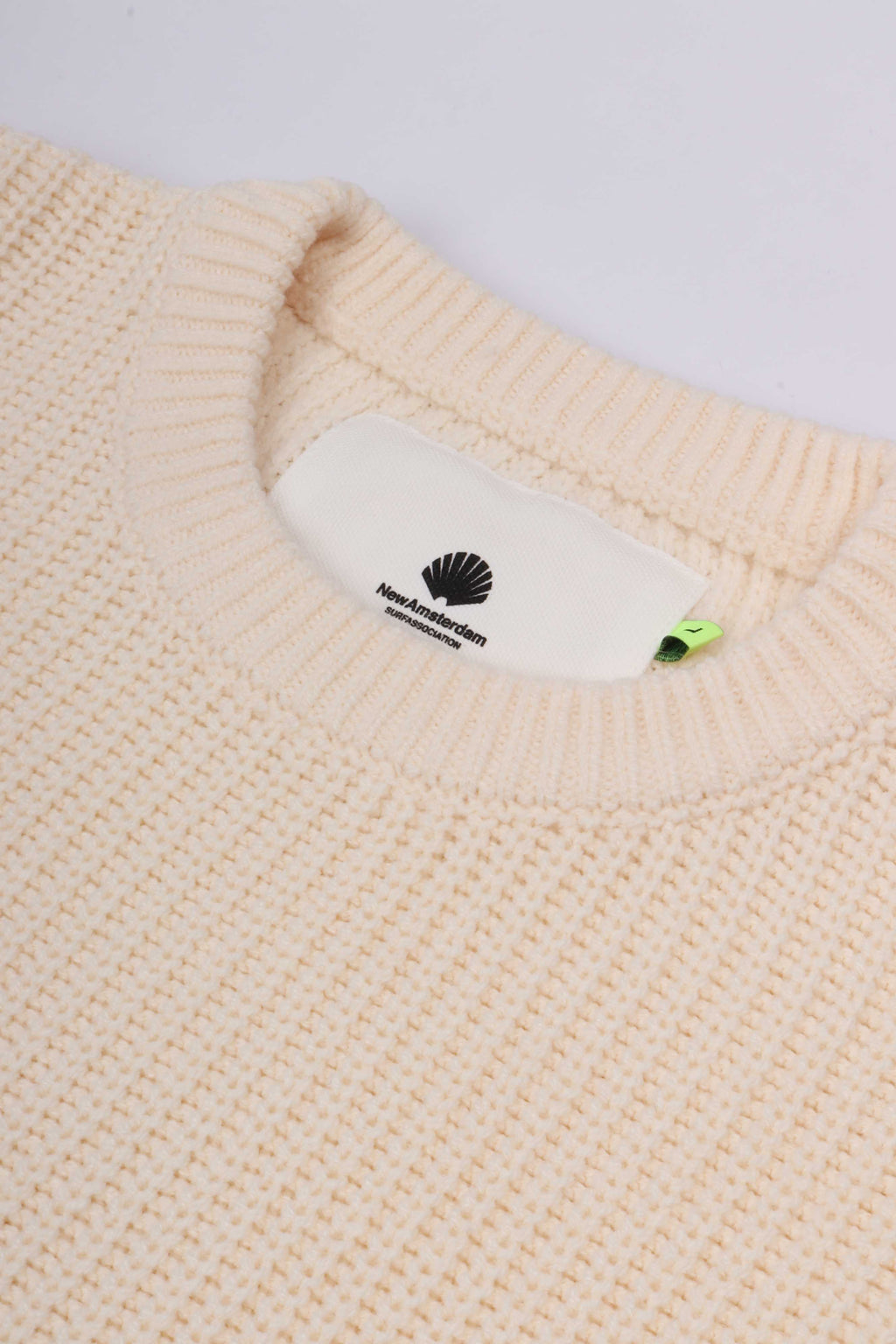 Name crew knit ecru - black