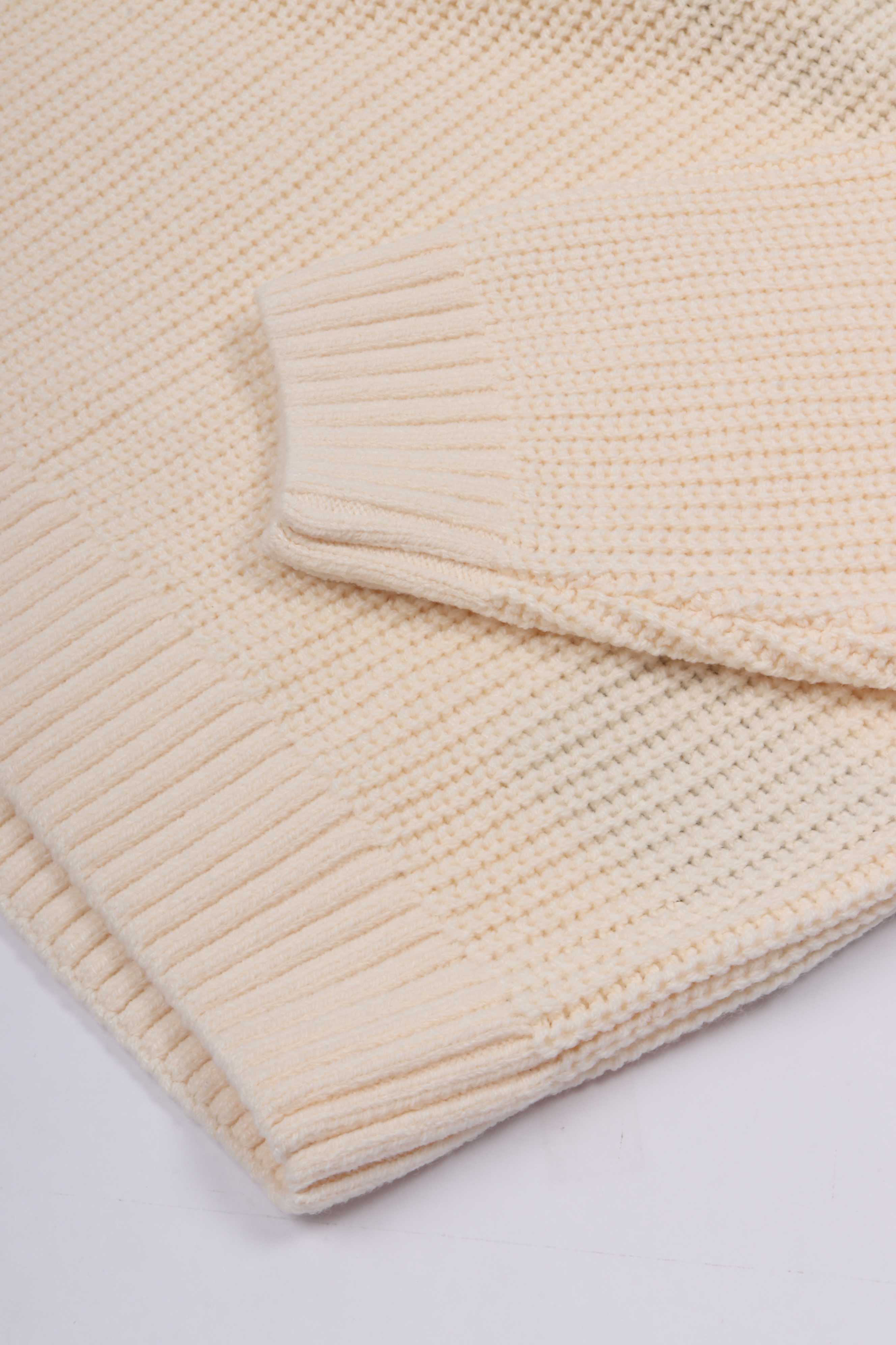 Name crew knit ecru - black