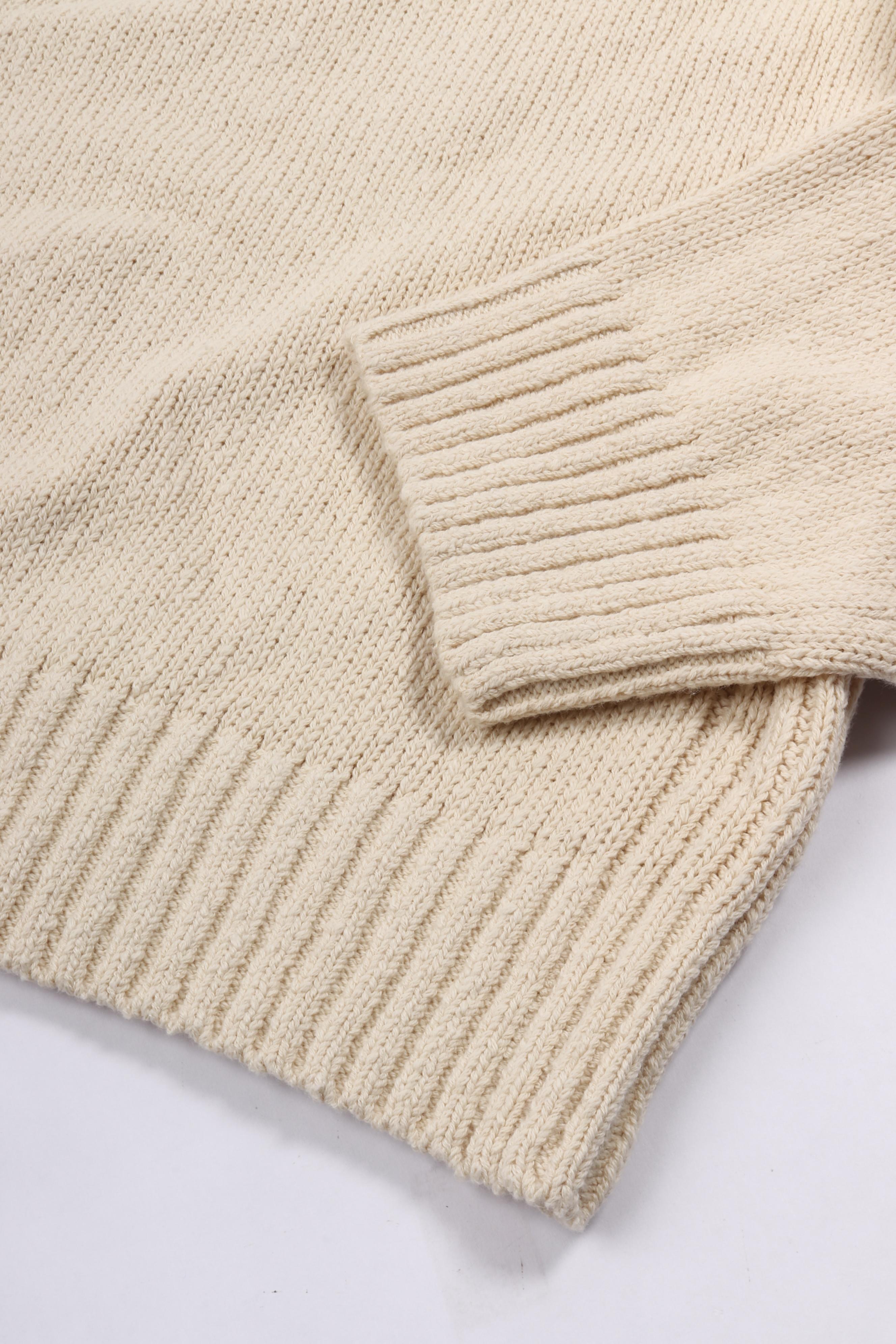 Essential knitted crewneck offwhite