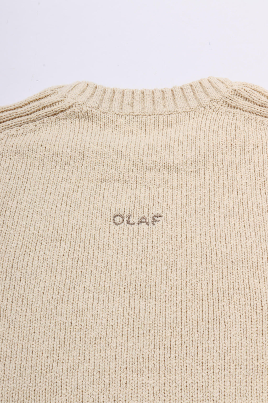 Essential knitted crewneck offwhite