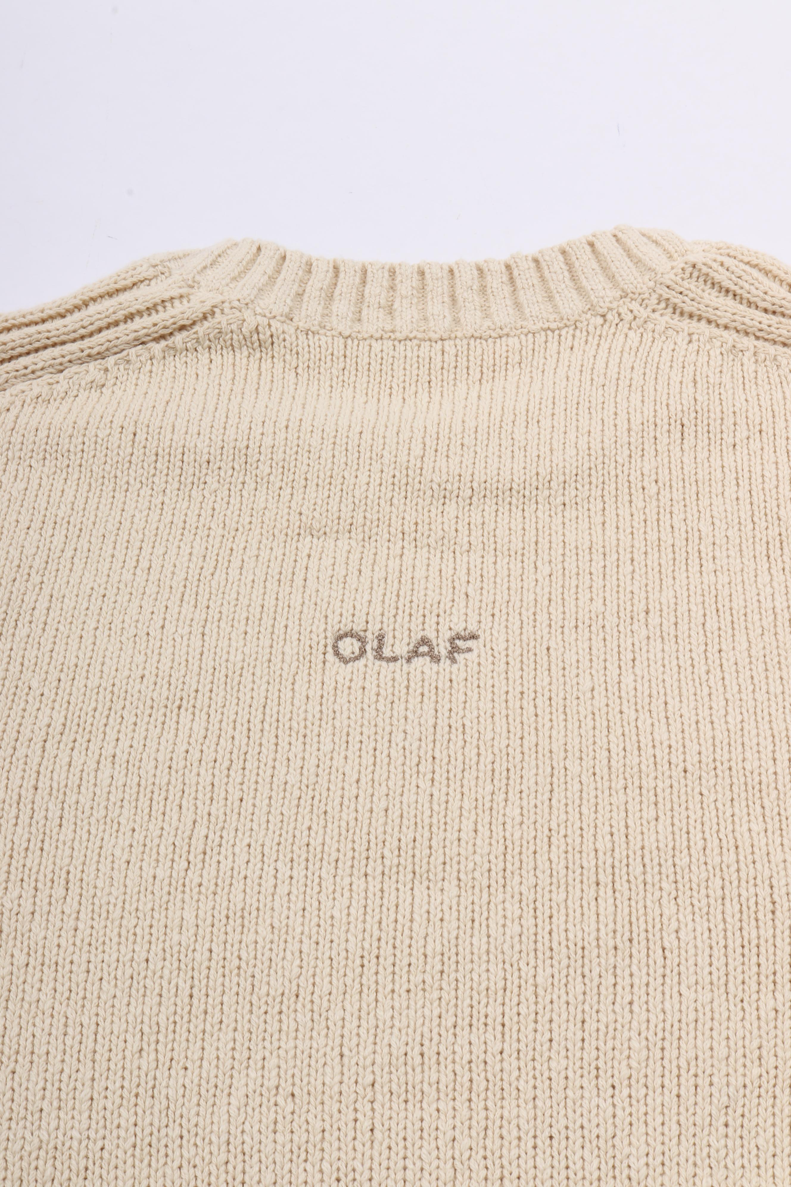 Essential knitted crewneck offwhite