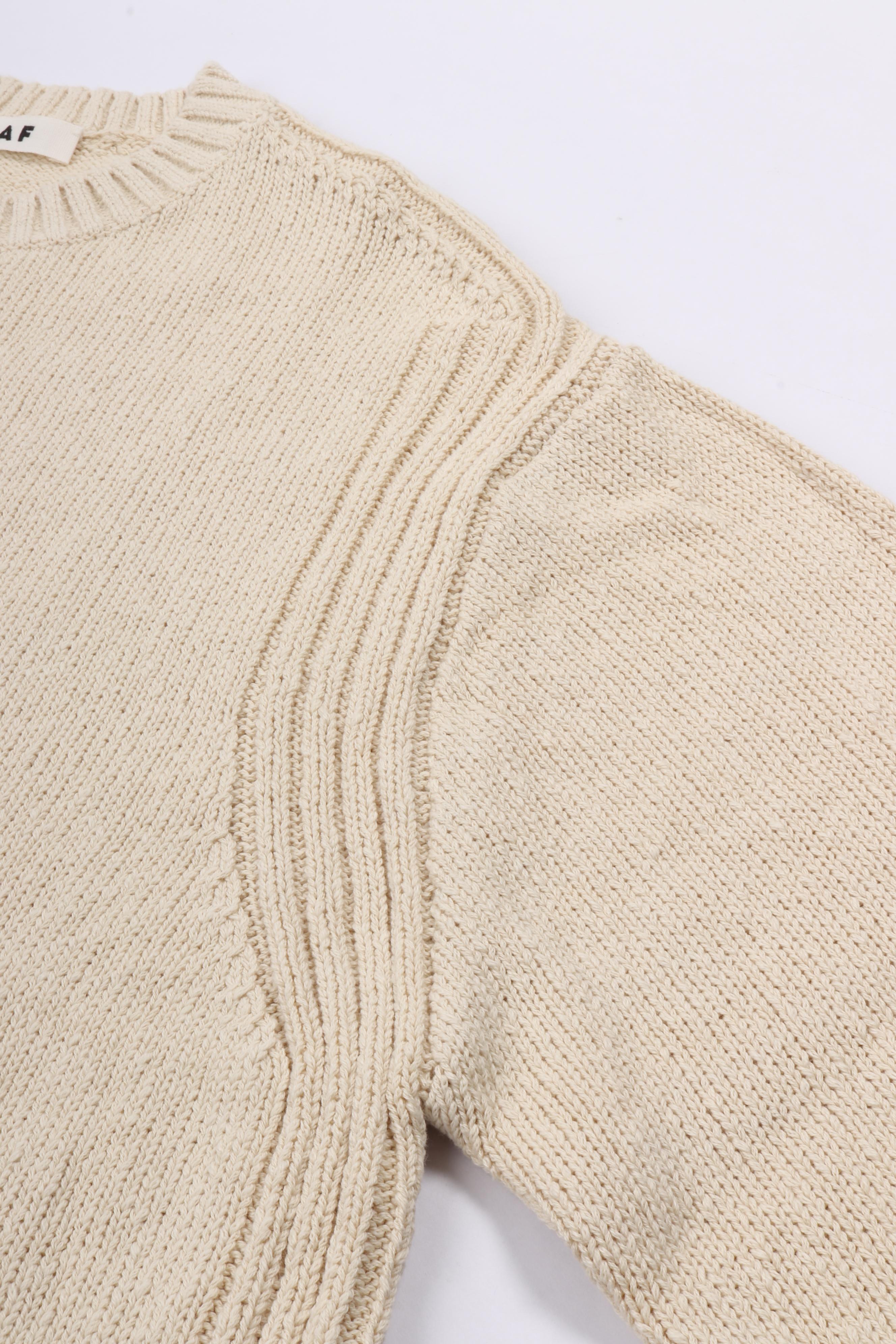 Essential knitted crewneck offwhite
