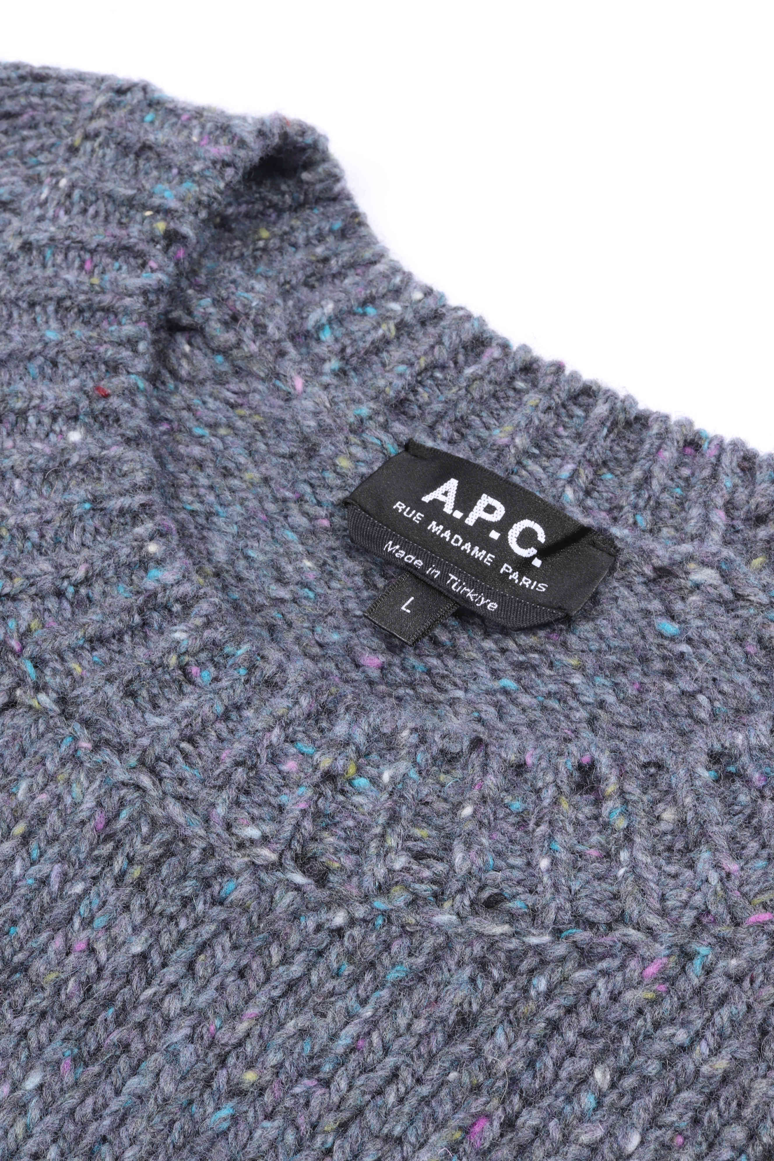 Pull col rond iac blue grey