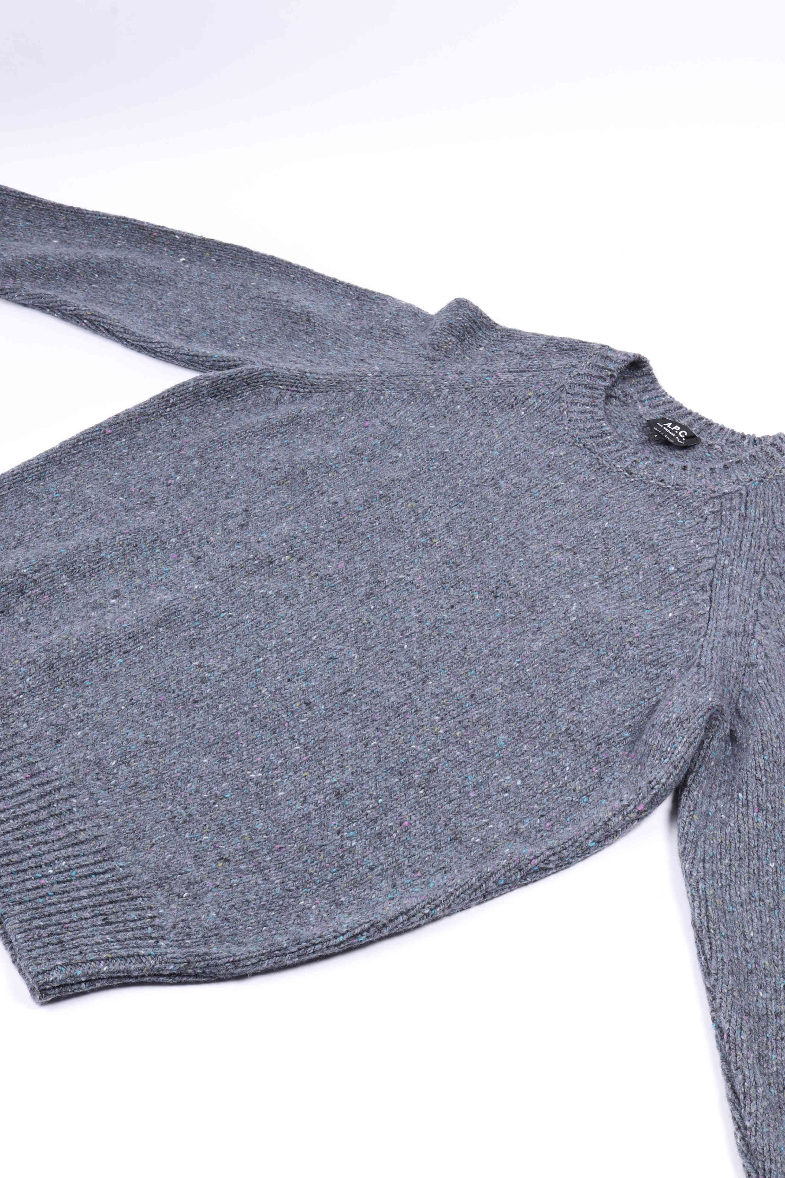Pull col rond iac blue grey