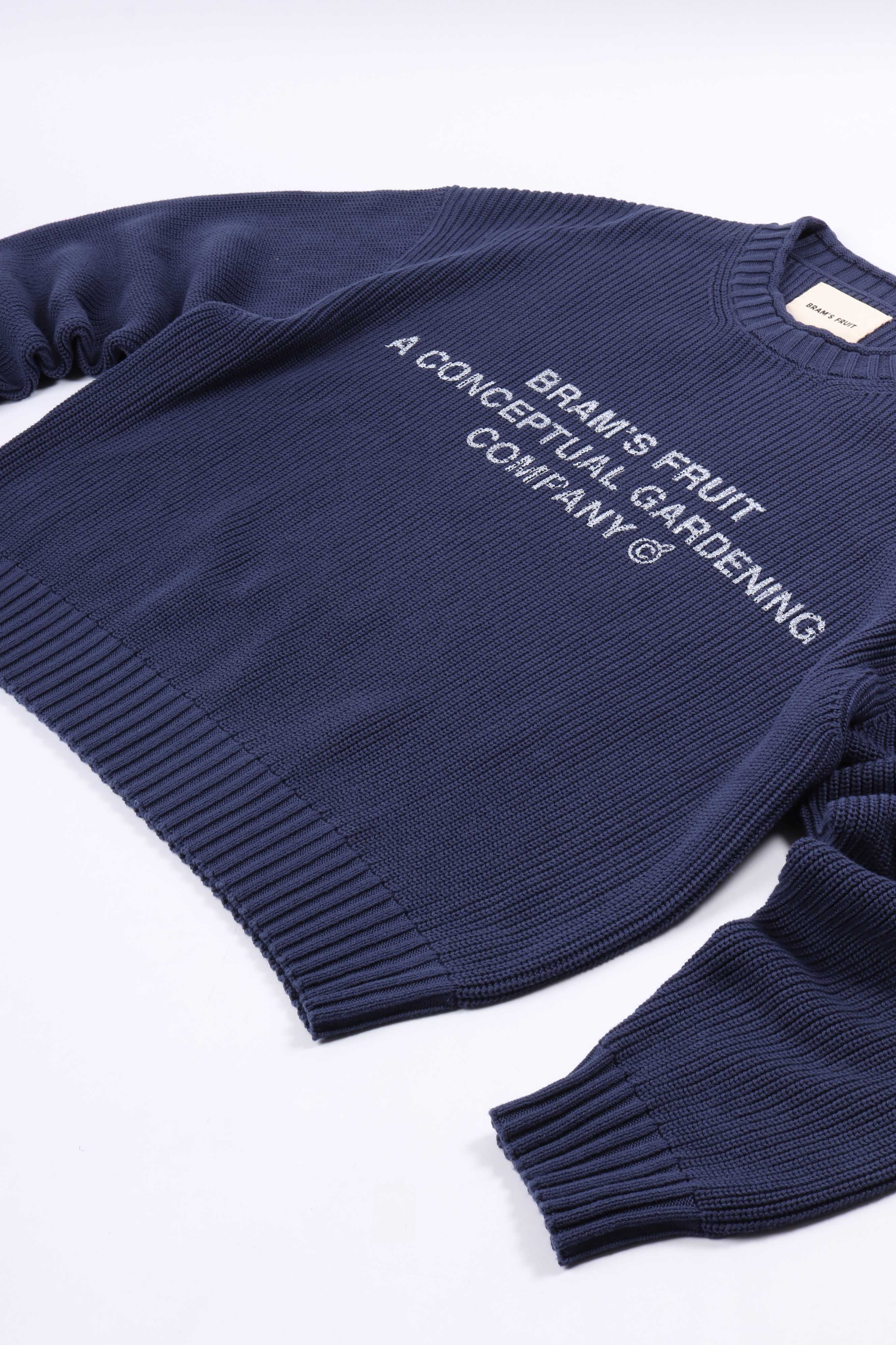Stamp knit navy