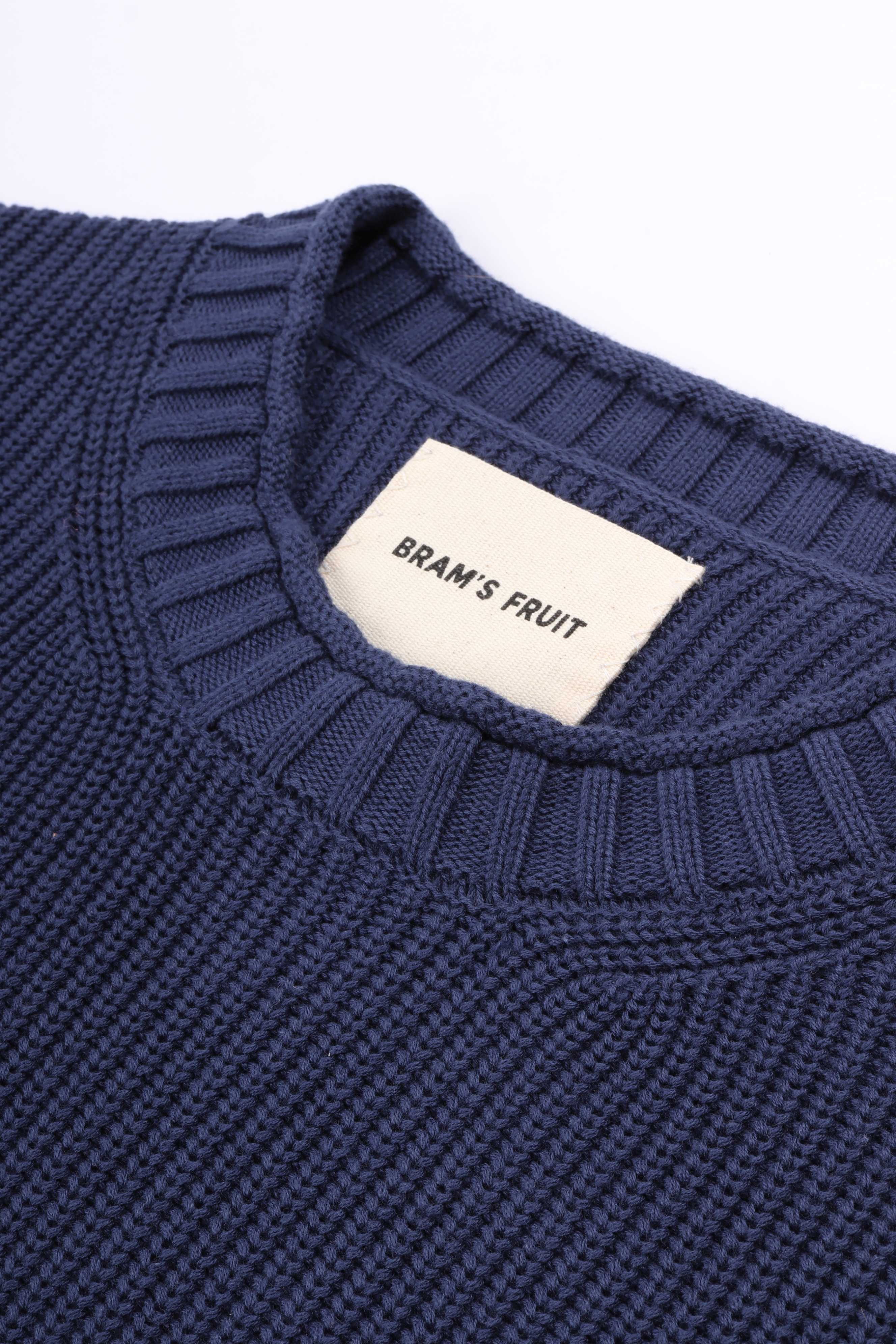 Stamp knit navy