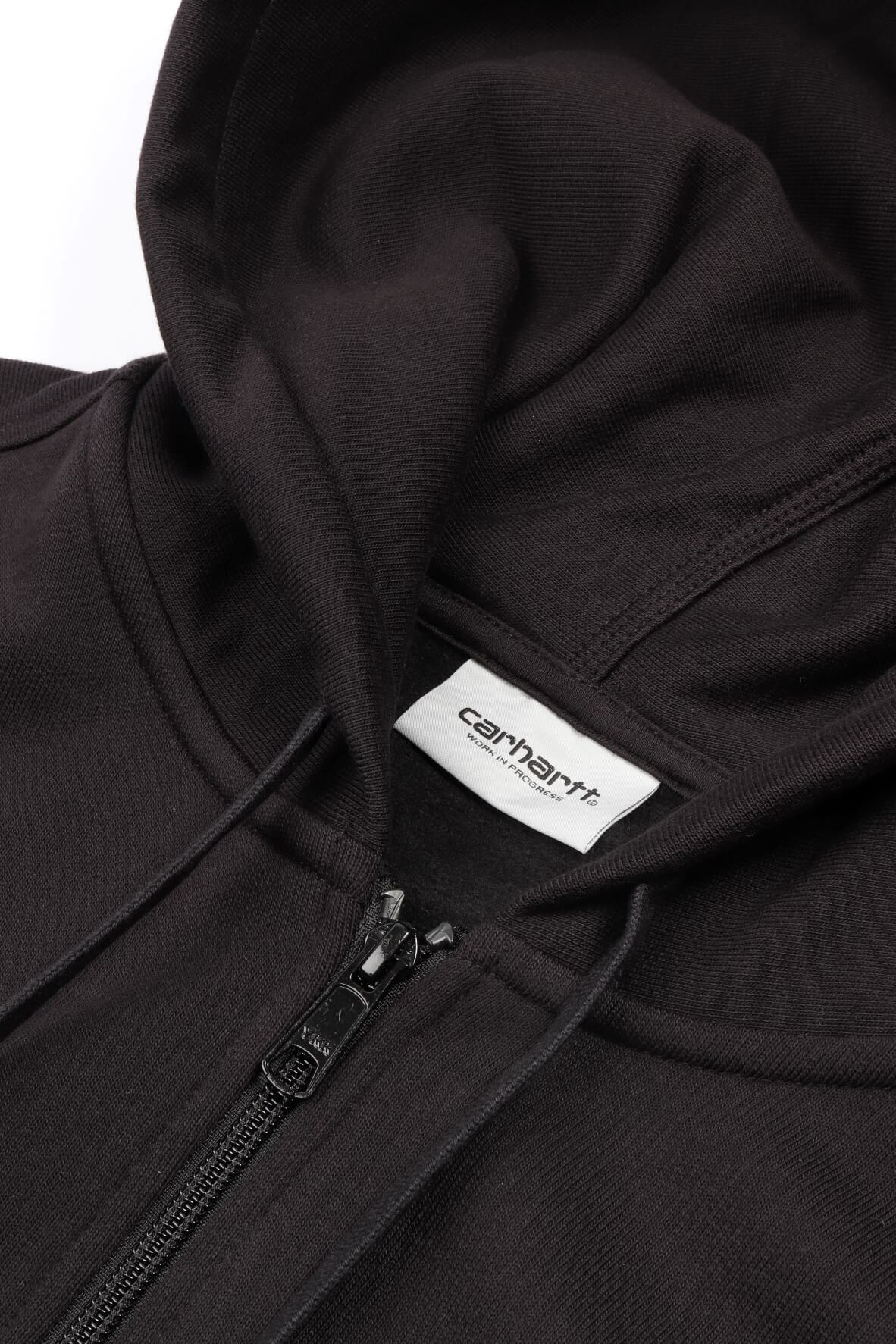 Hooded a-script jkt black