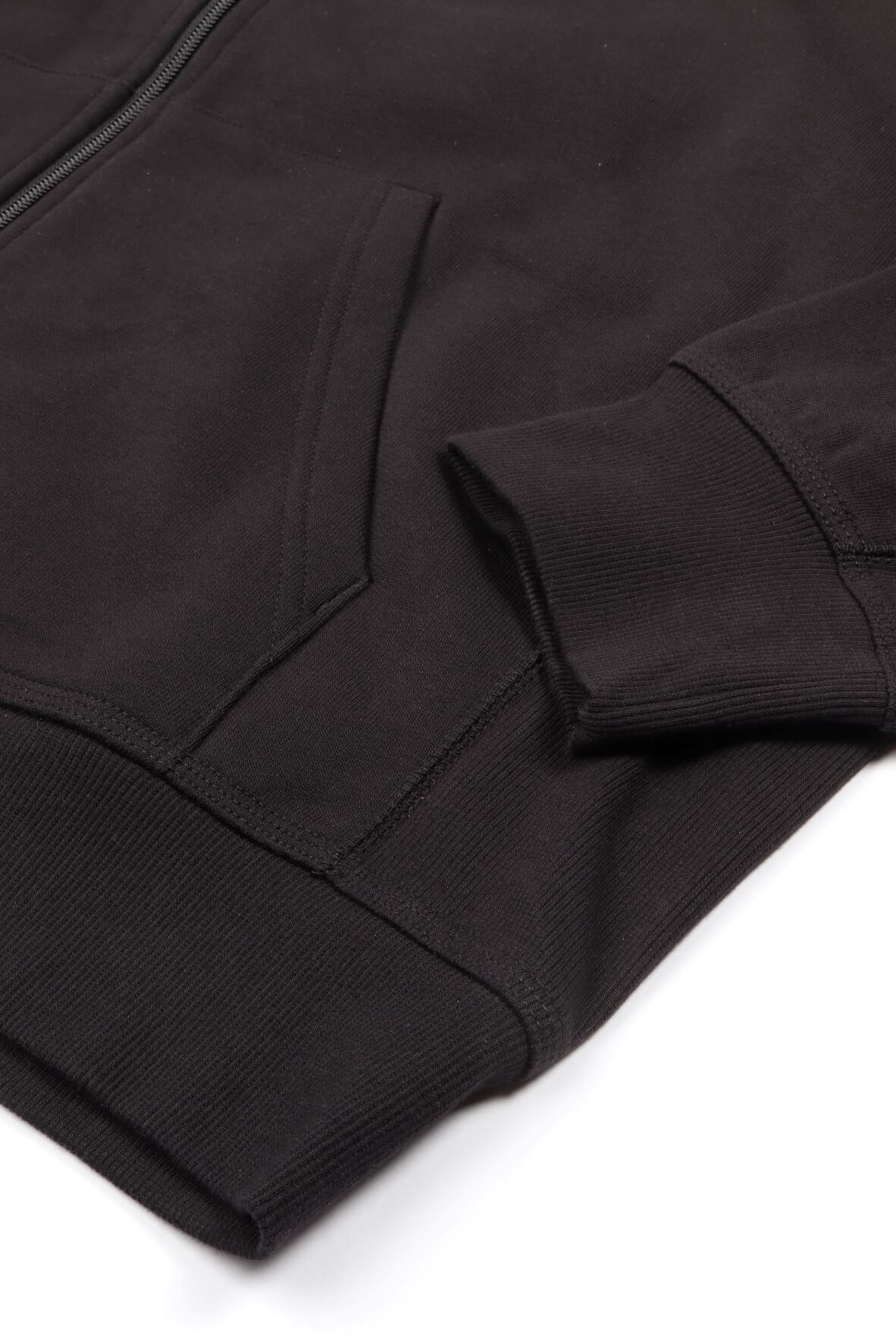 Hooded a-script jkt black