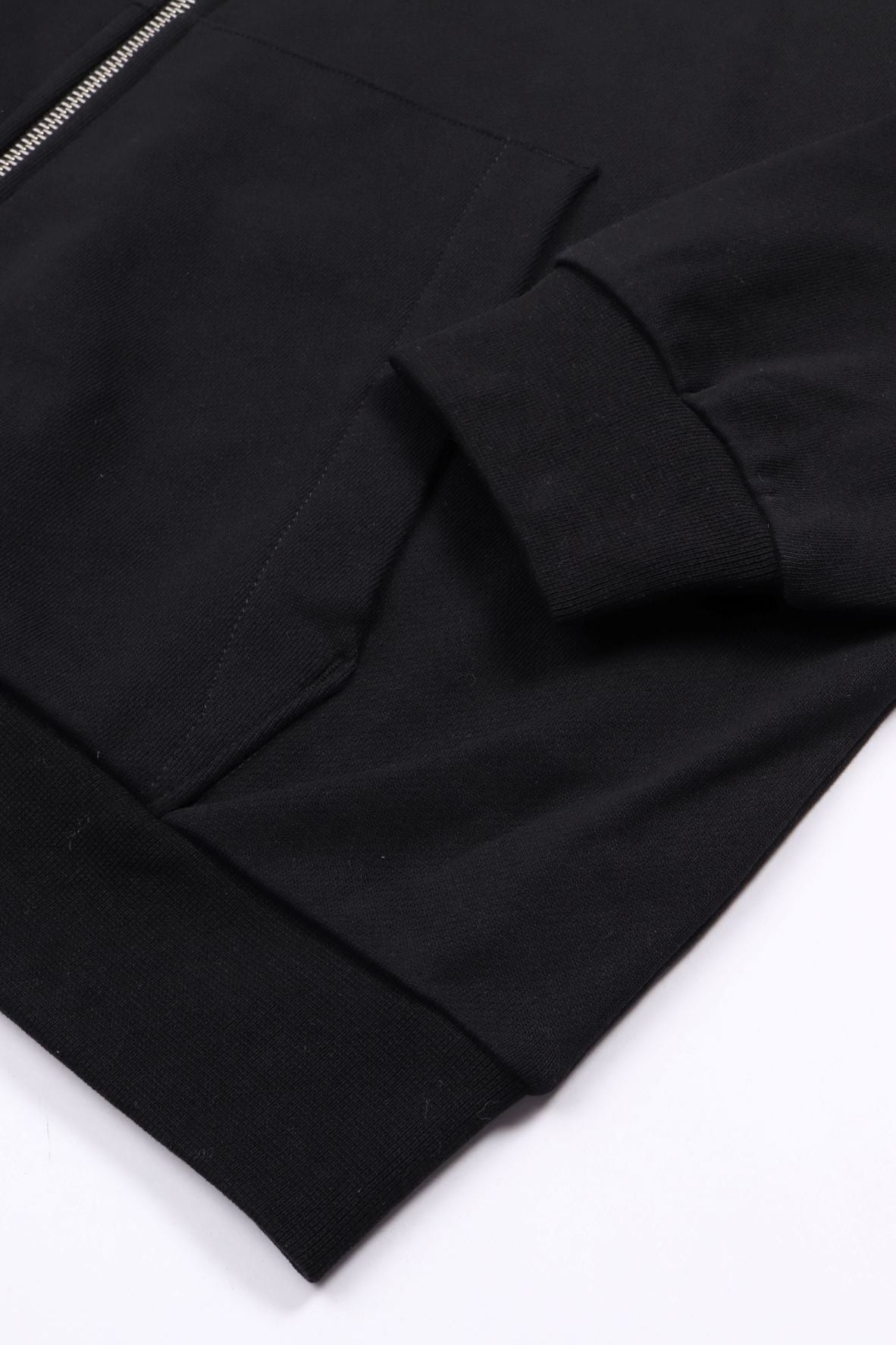 Pixel flower zip- black