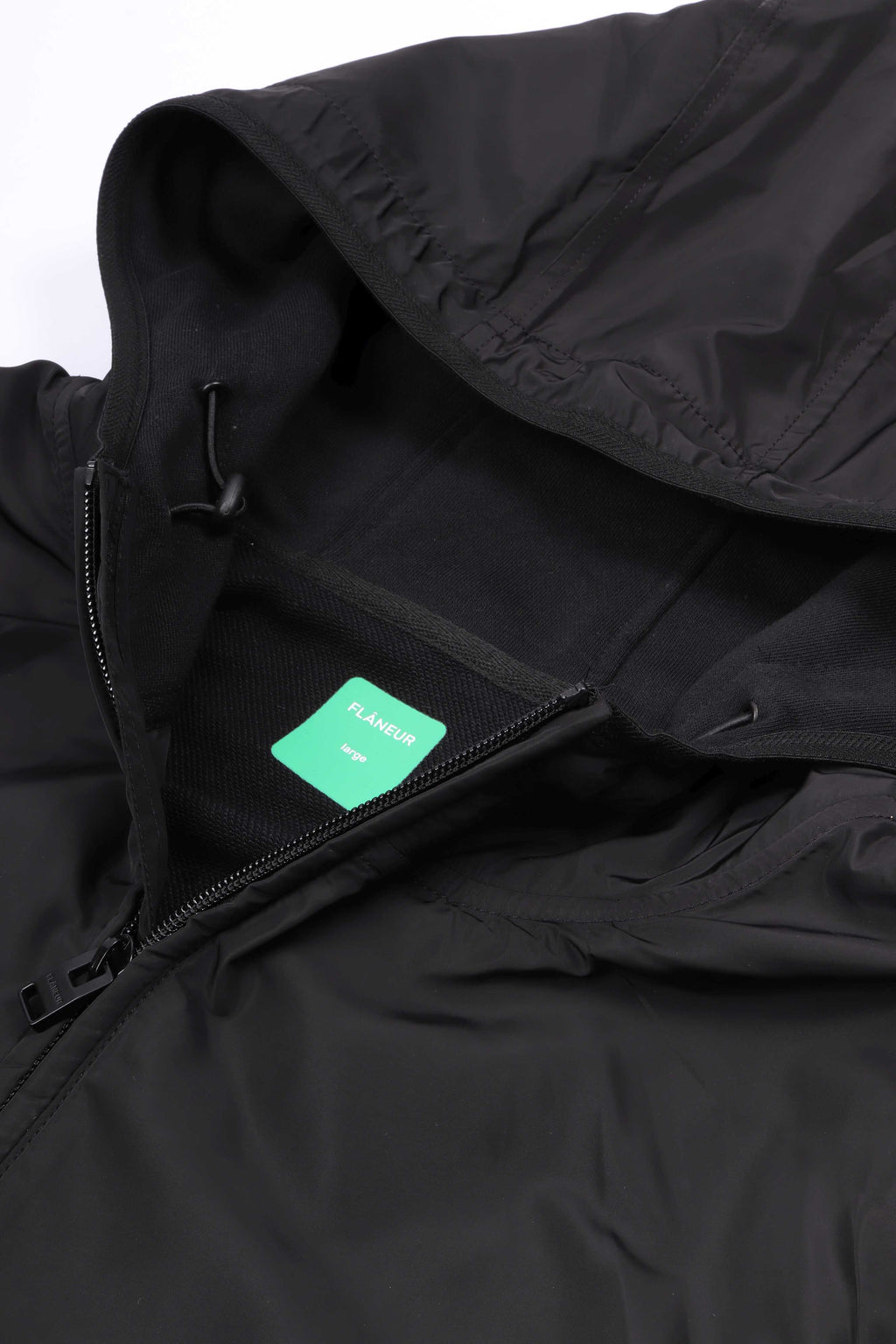 Badge tech zip up black