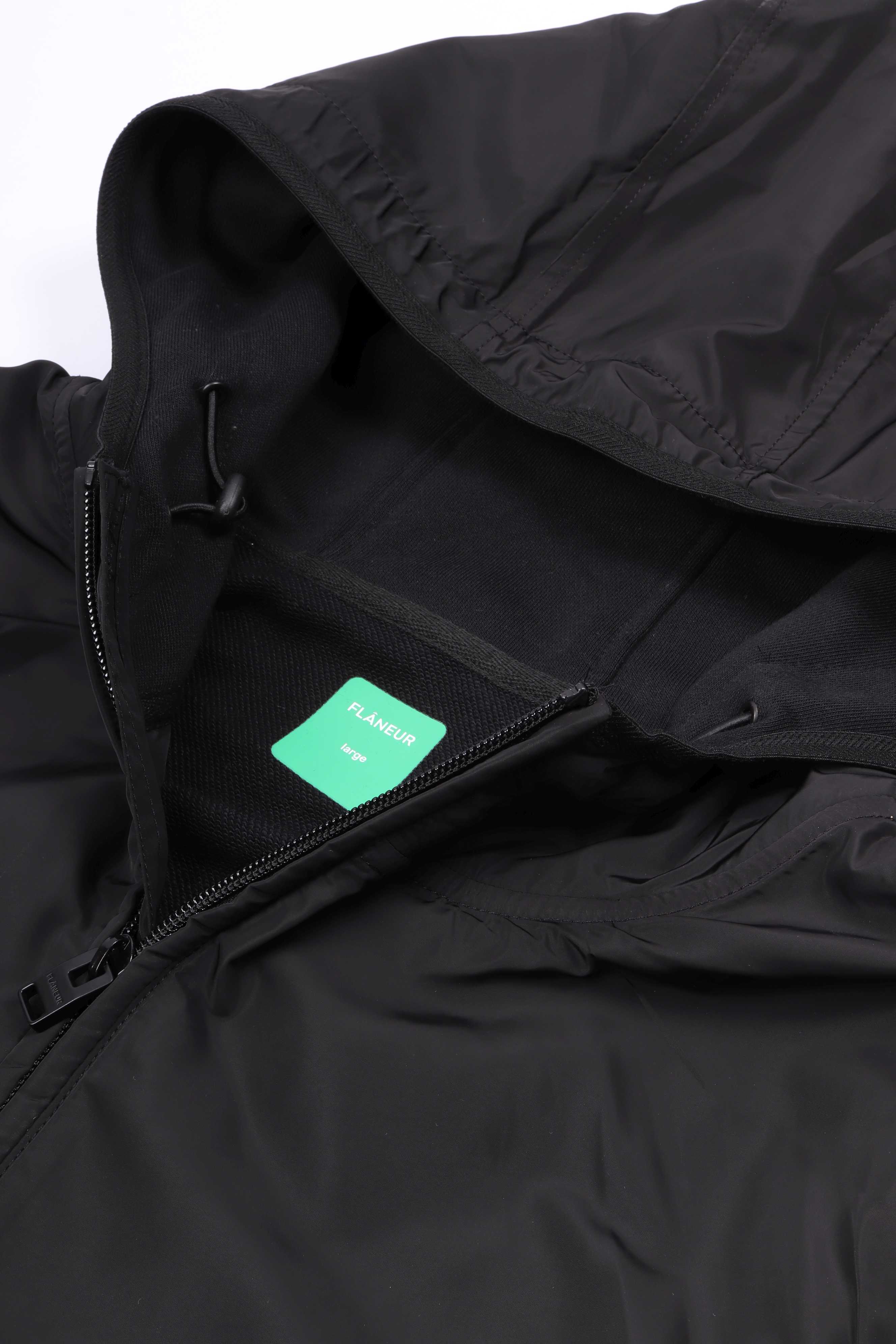 Badge tech zip up black