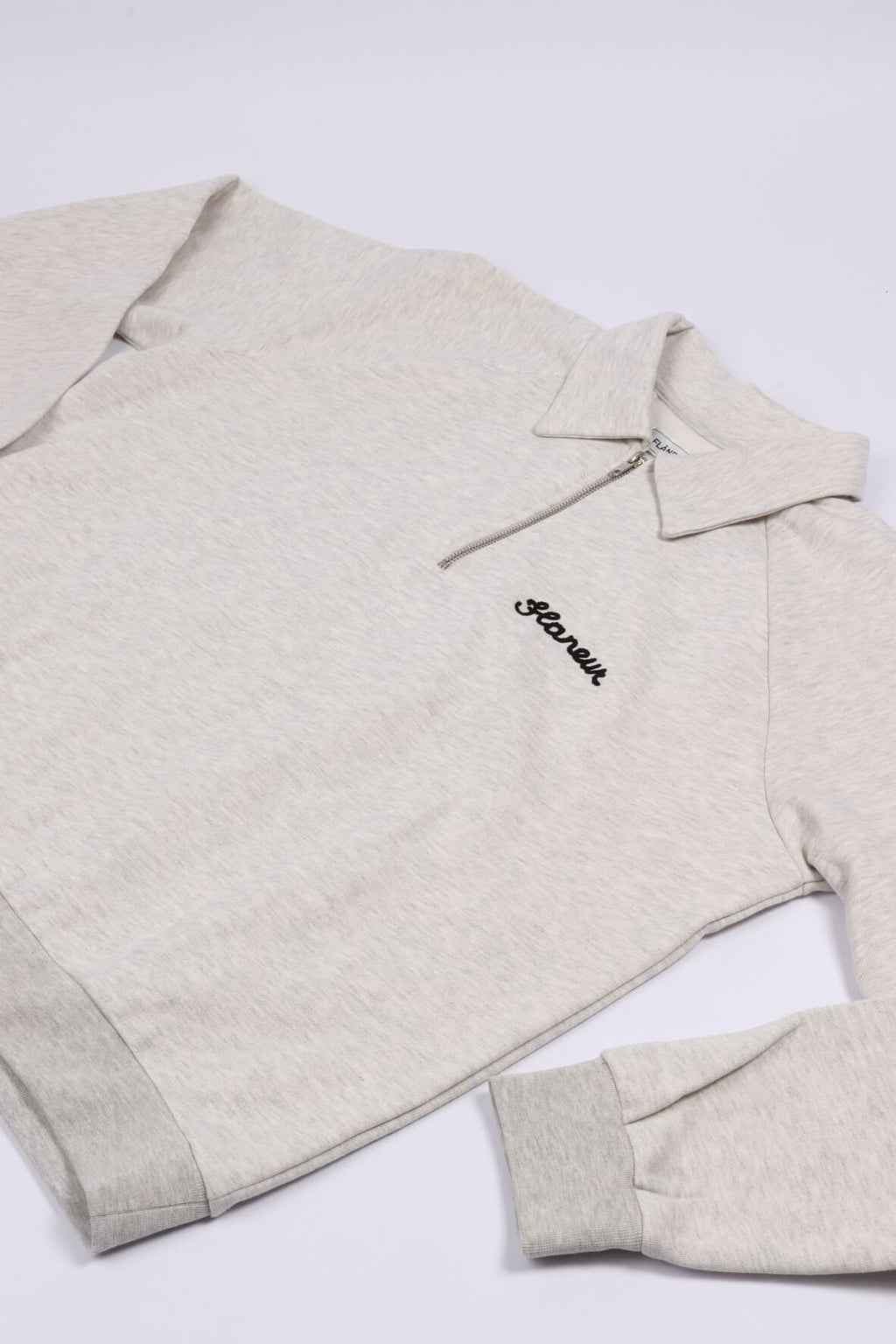 Signature half zip heather cool gry