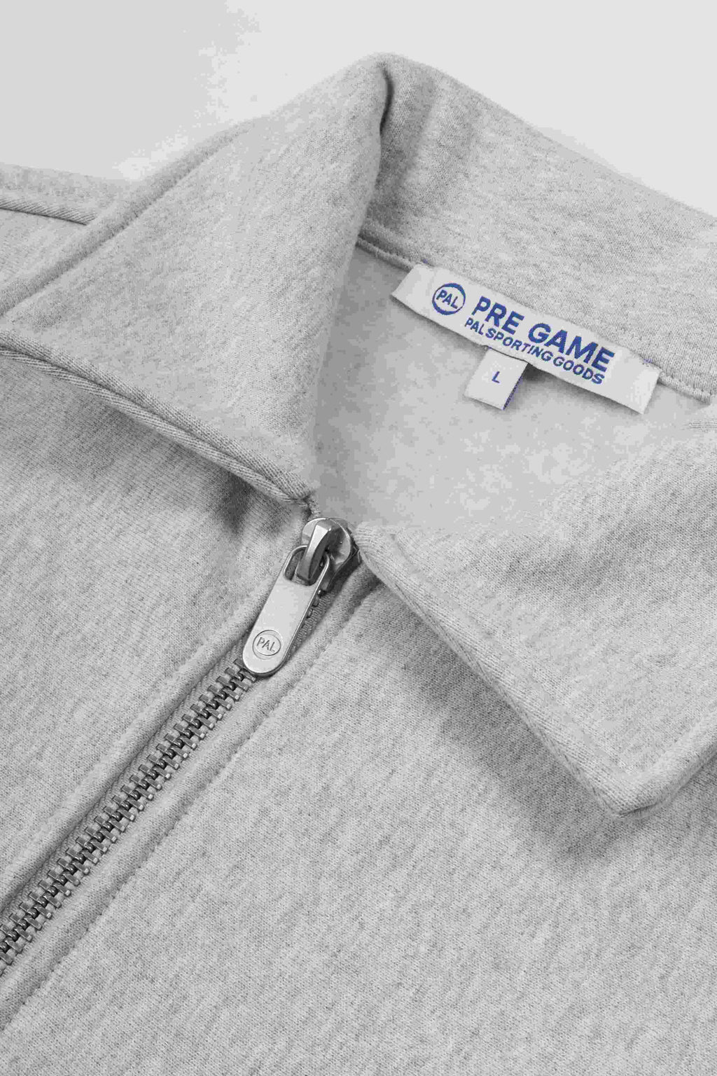 Pre game half zip light grey