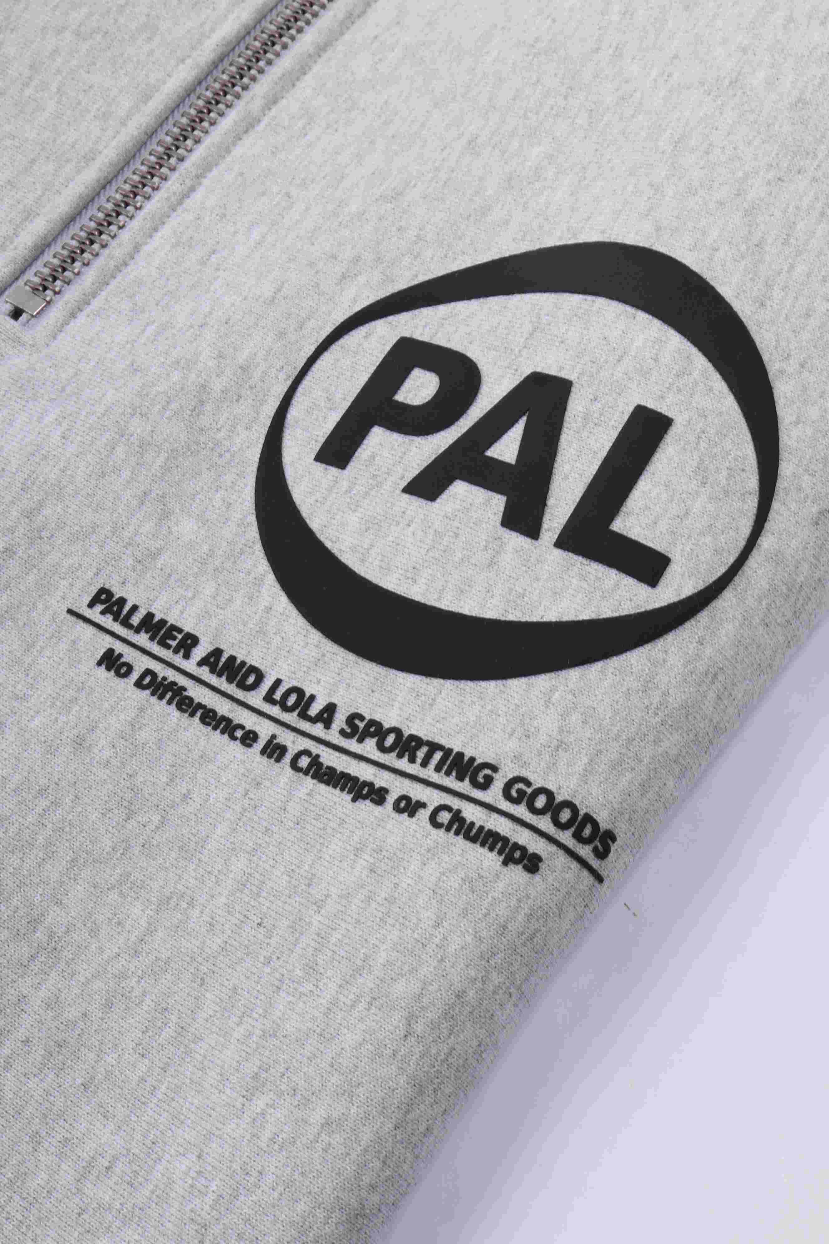 Pre game half zip light grey