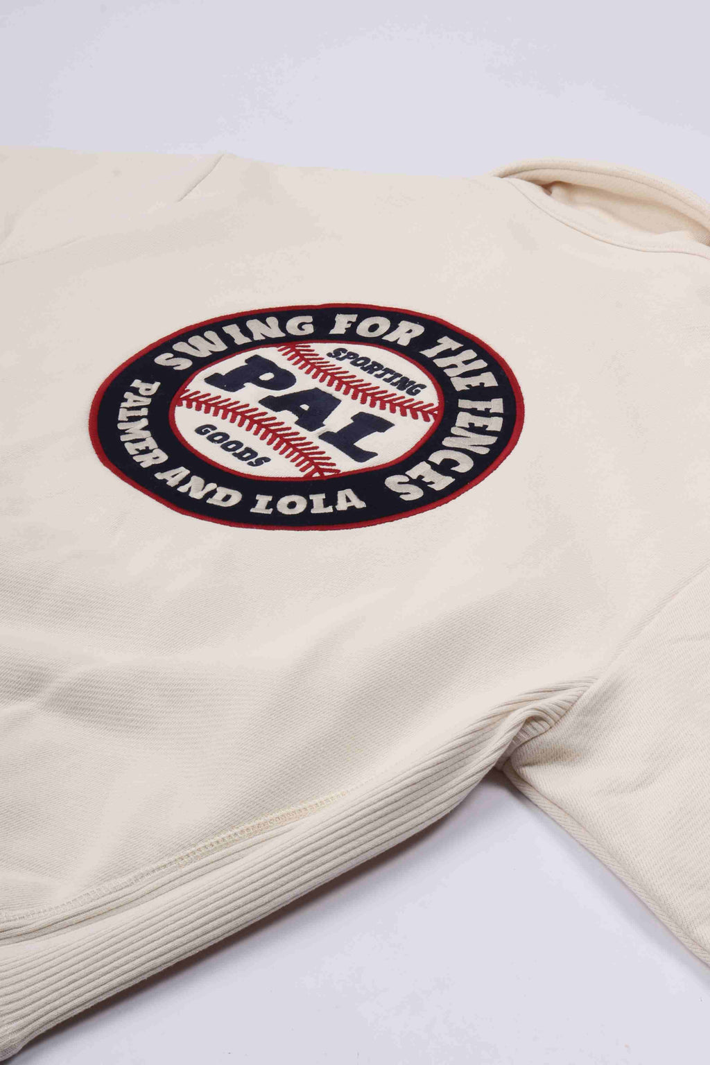Swing for the fences half zip marshmallow
