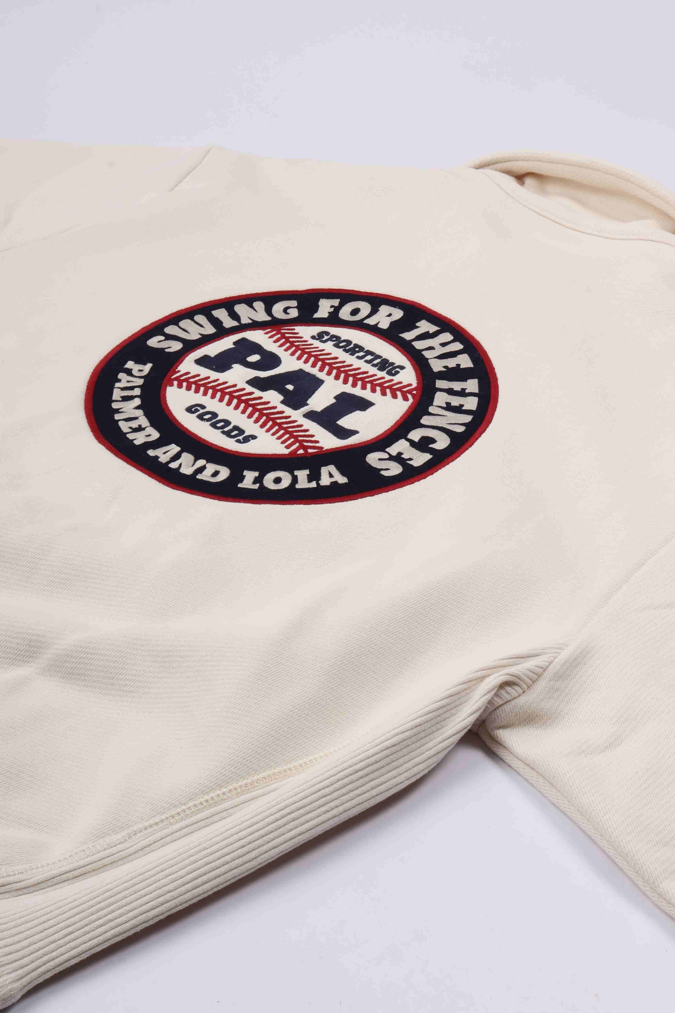 Swing for the fences half zip marshmallow