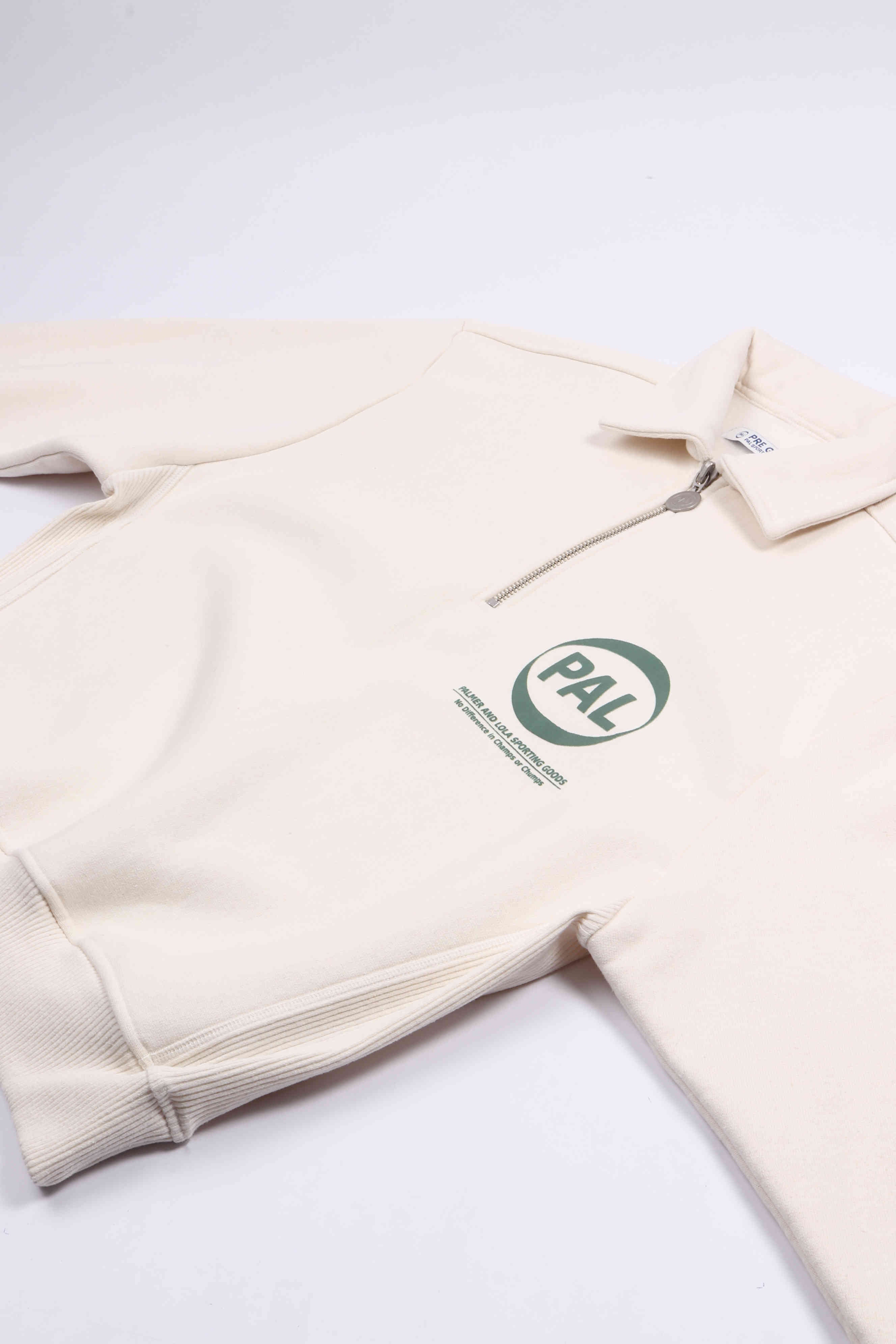 Company half zip marshmallow sage
