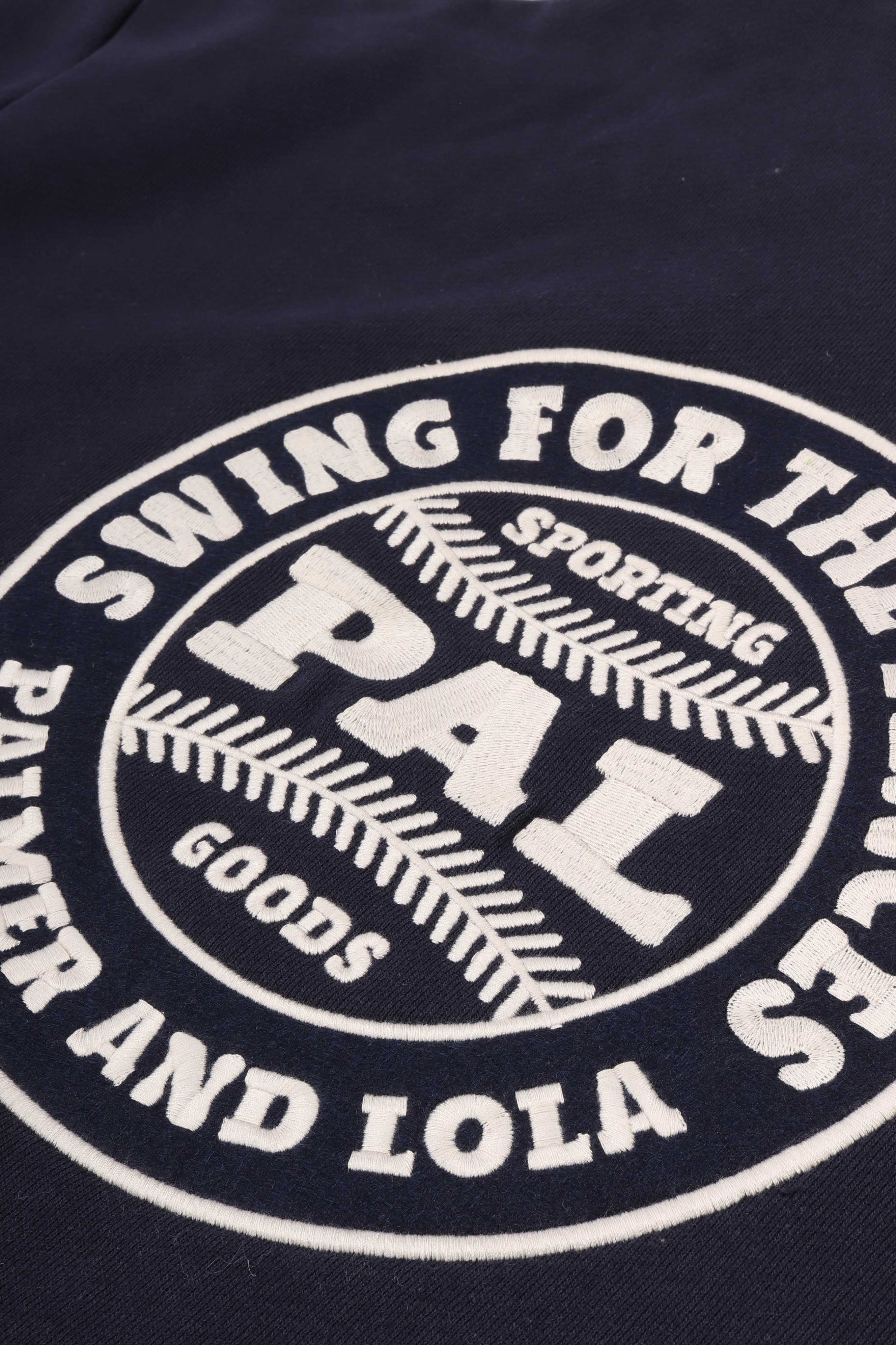 Swing for the fences half zip navy