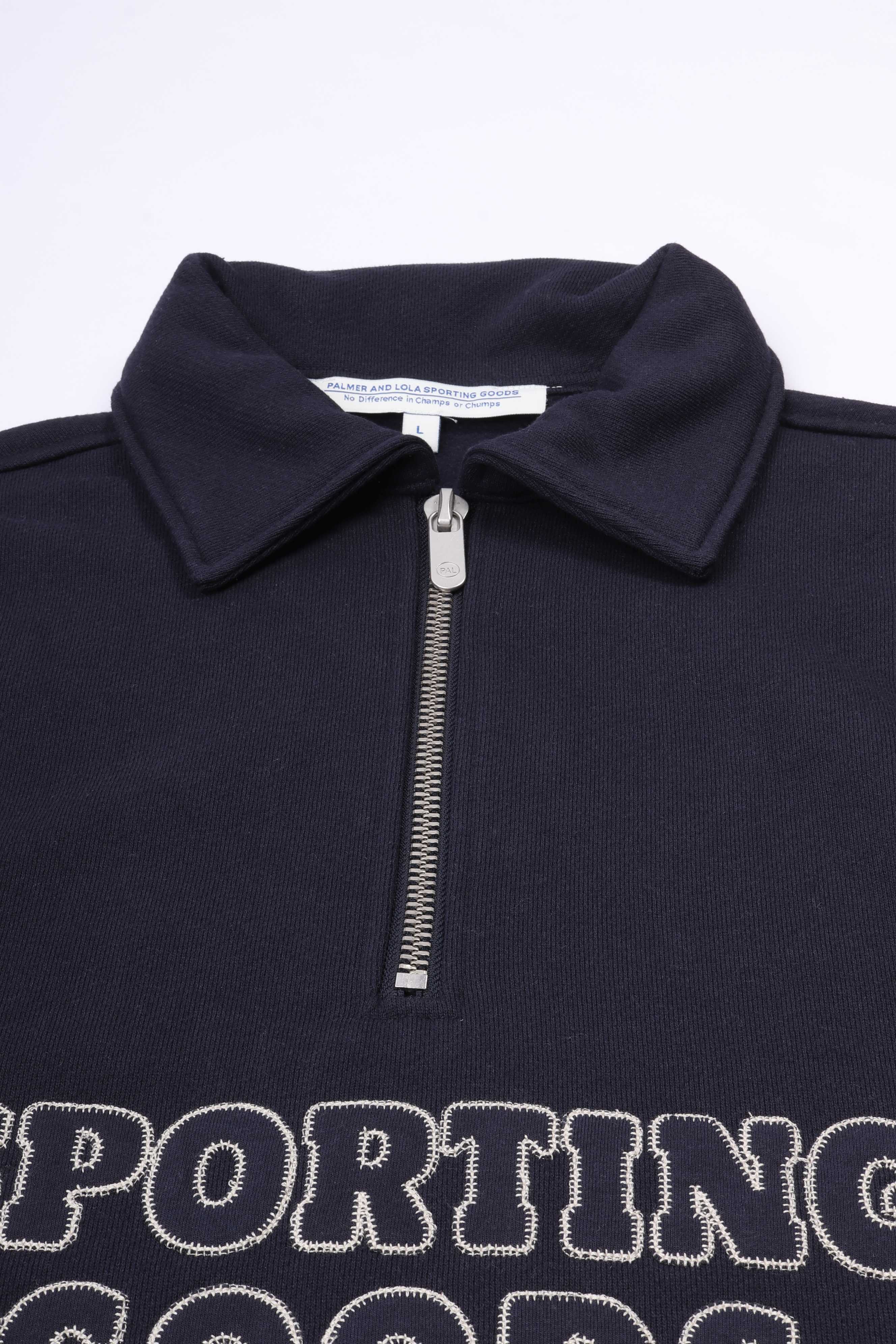 Swing for the fences half zip navy