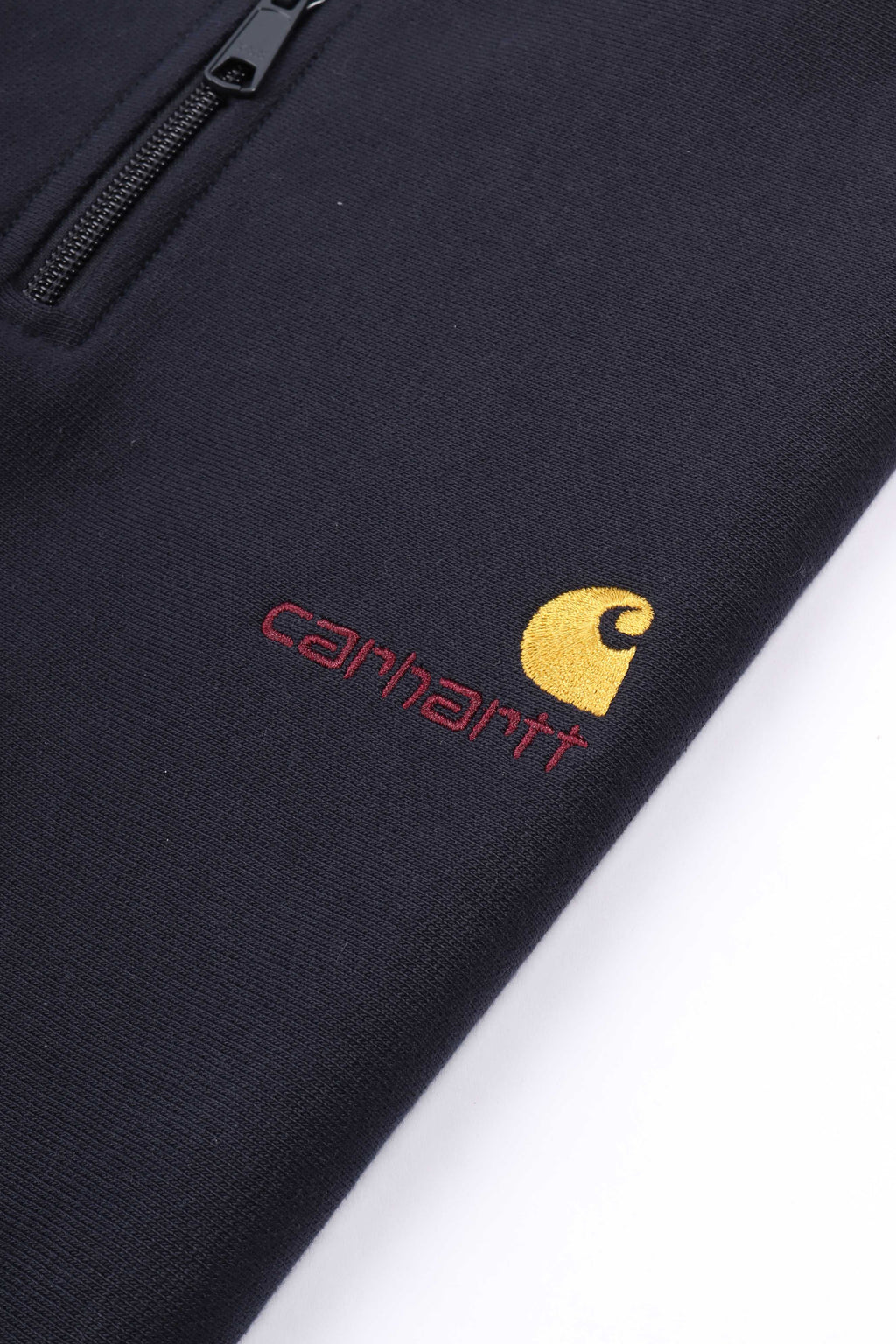 Half zip american script sweat deep night