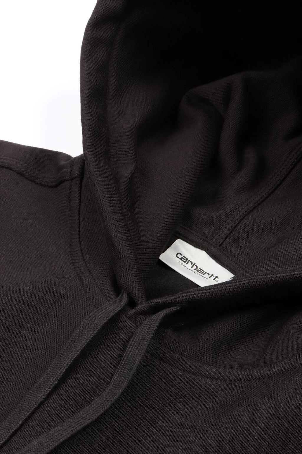 Hooded a script black
