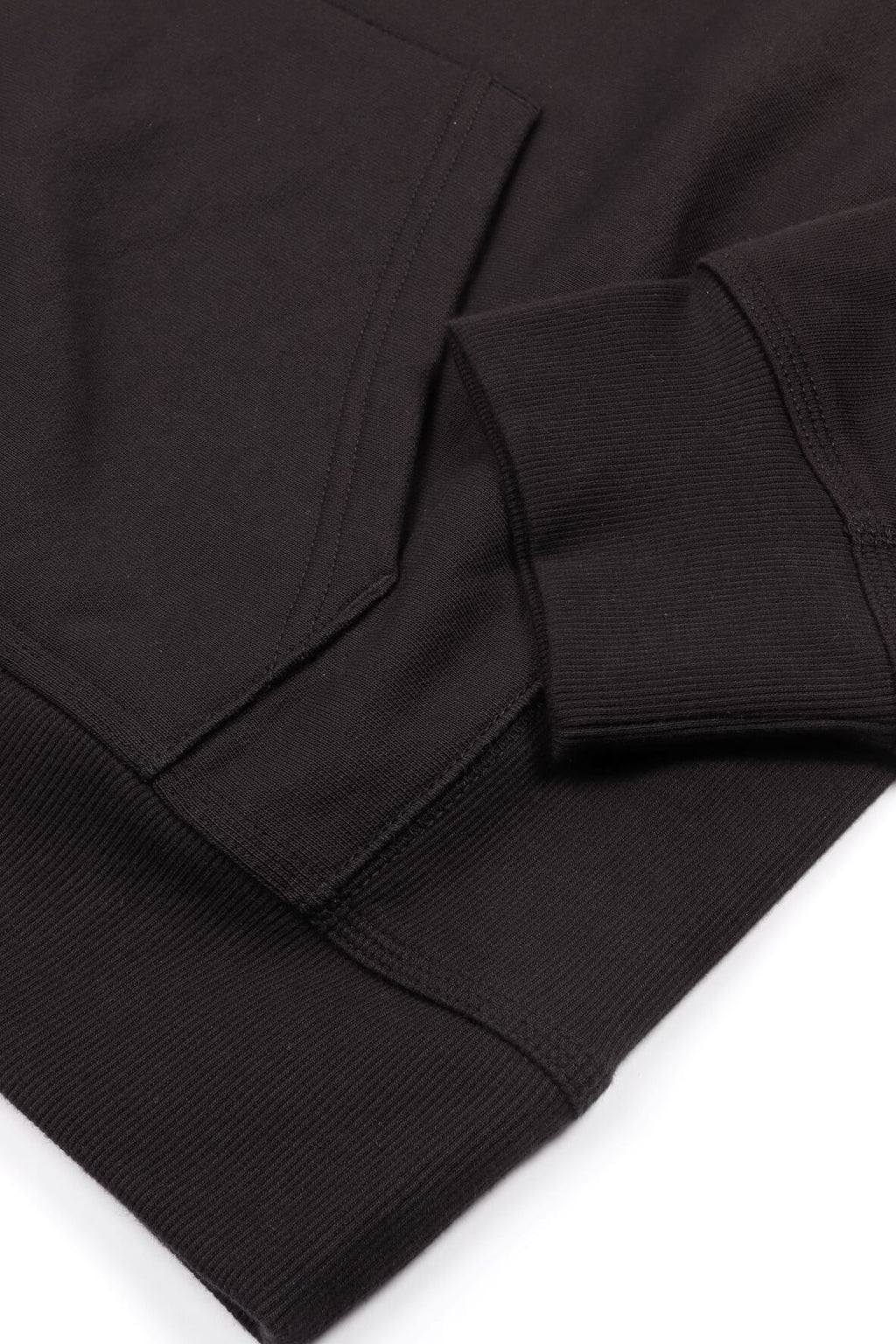 Hooded a script black