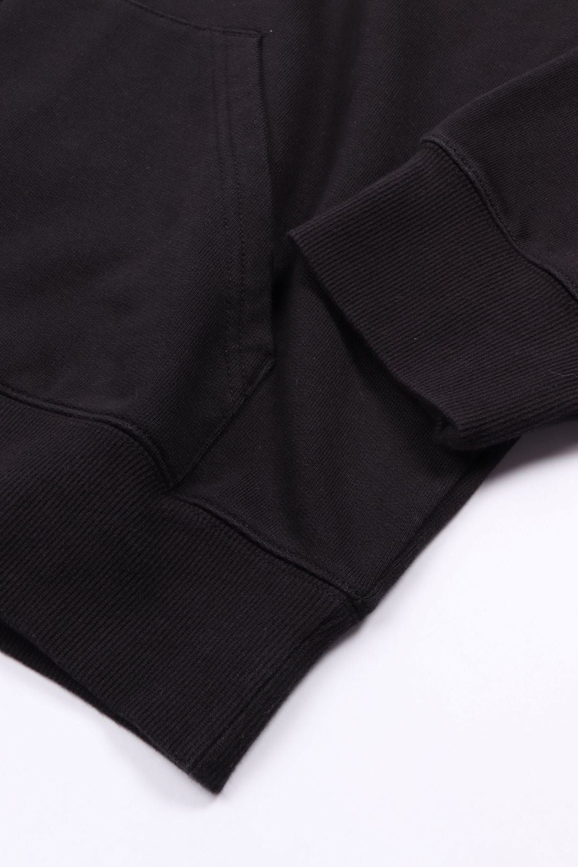 Hooded mini wip black stone wash
