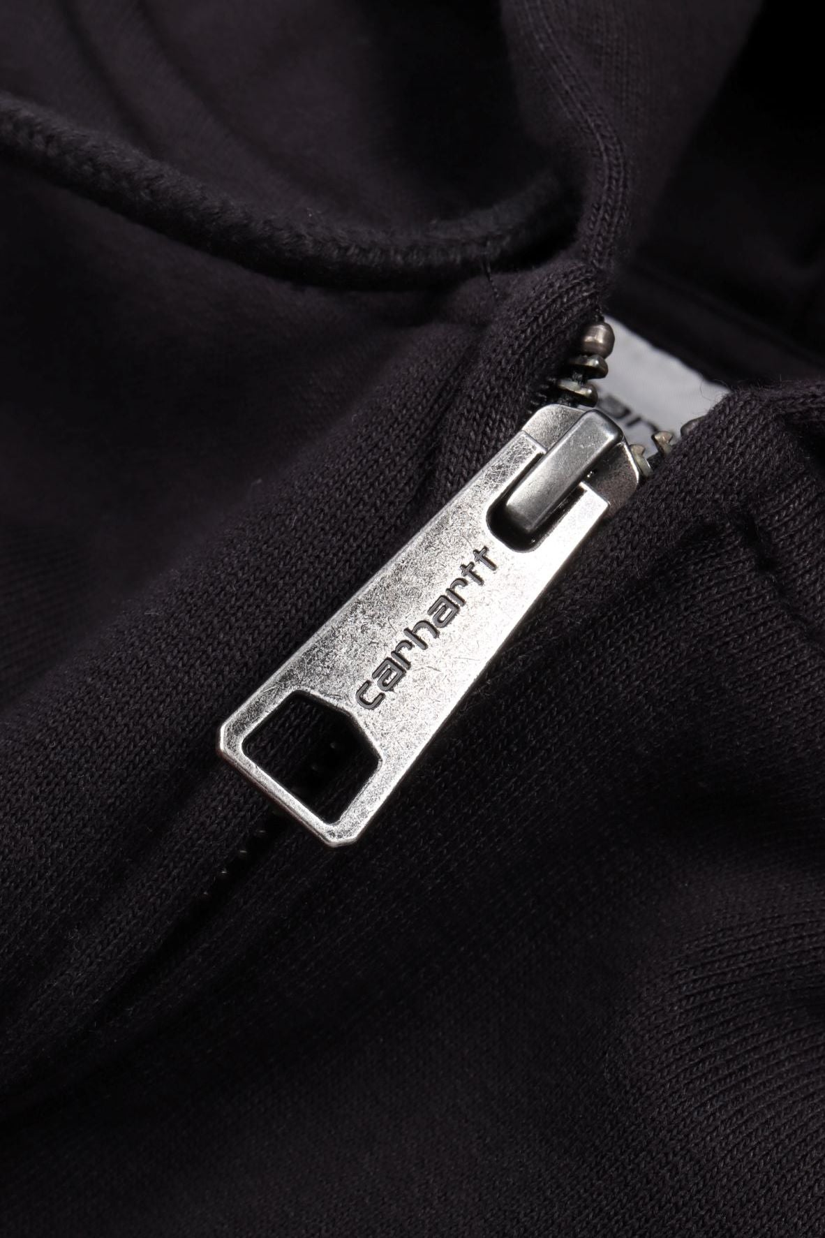 Hooded mini wip black stone wash