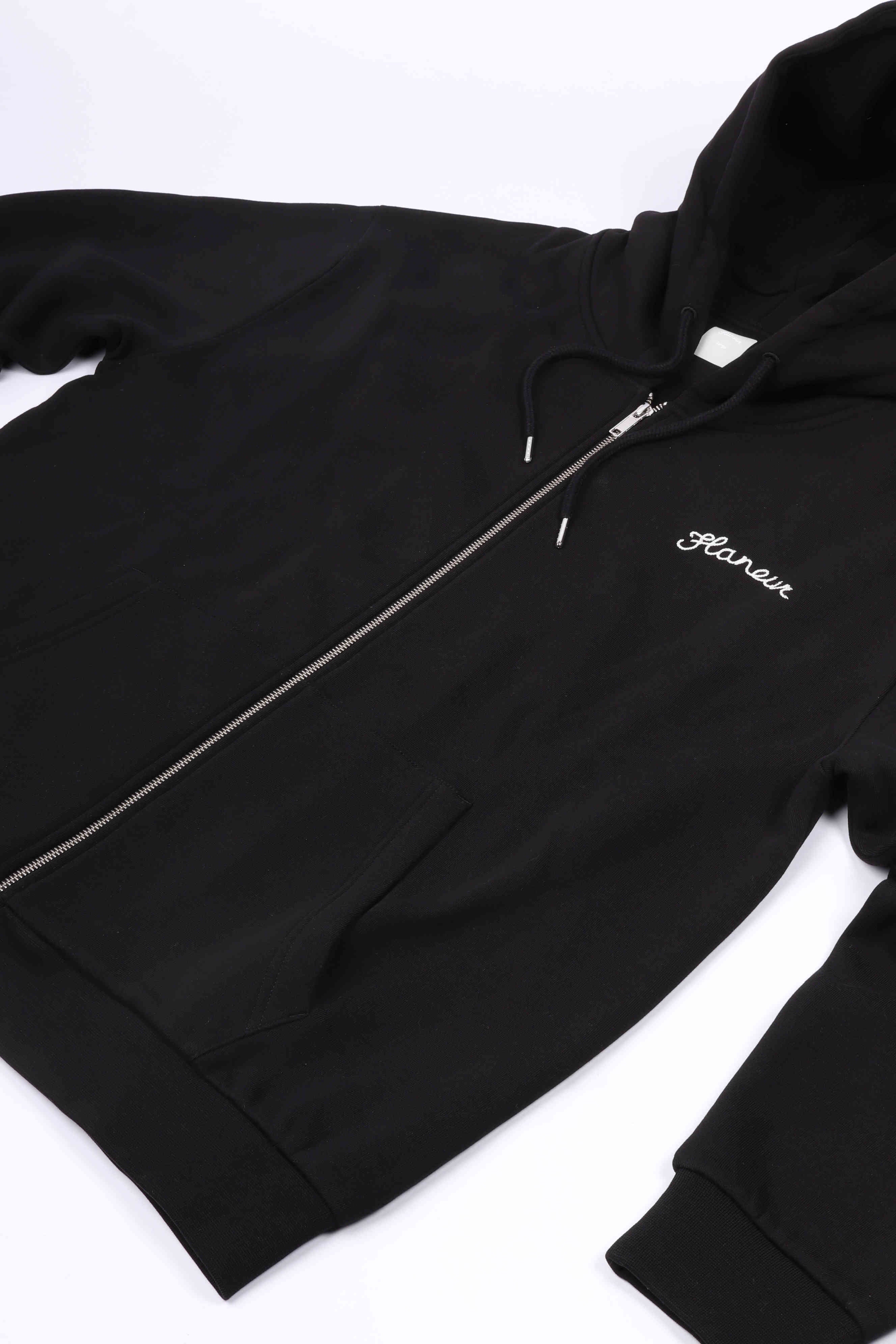Signature zip up black