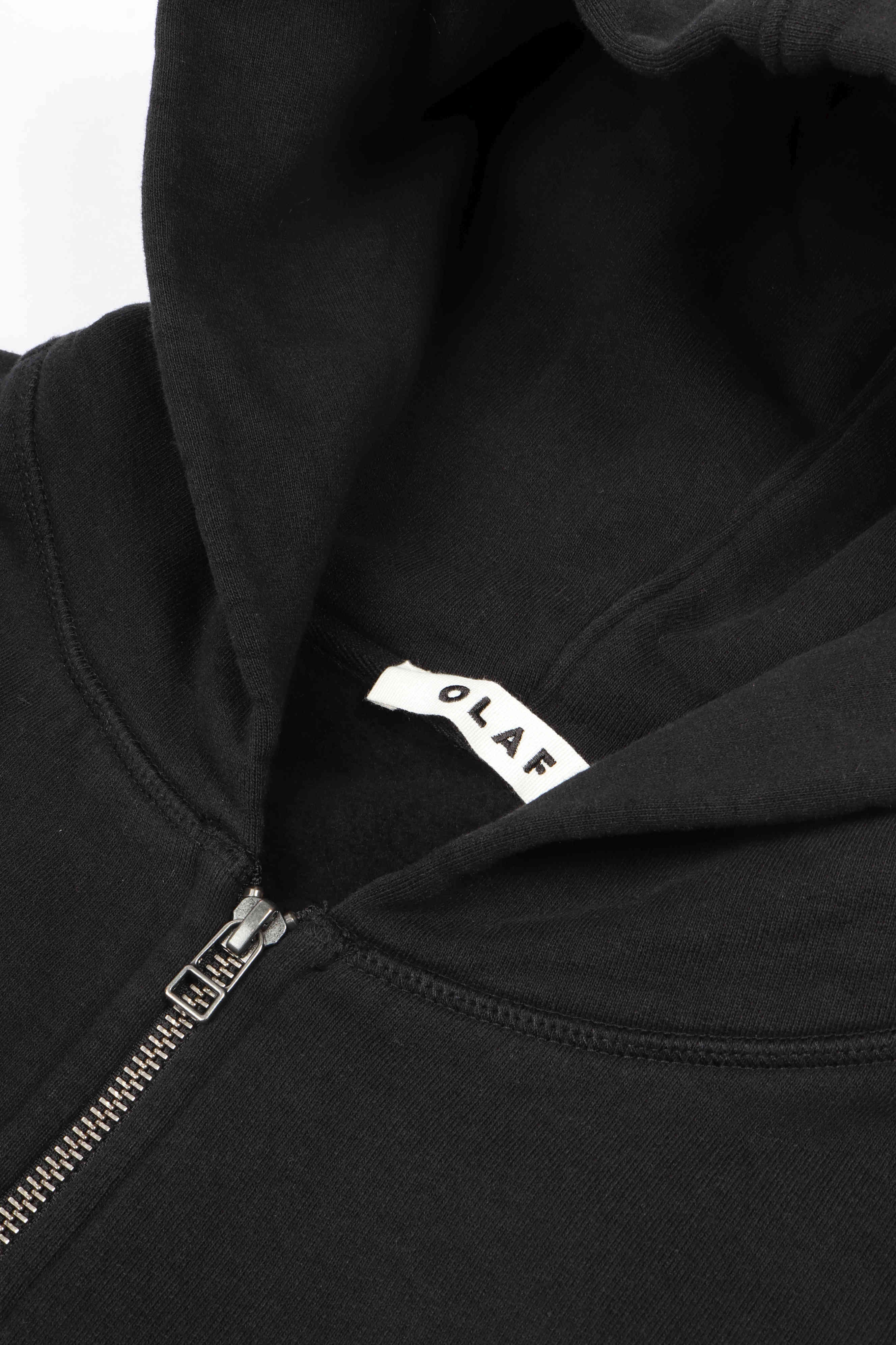 Signature zip hoodie black