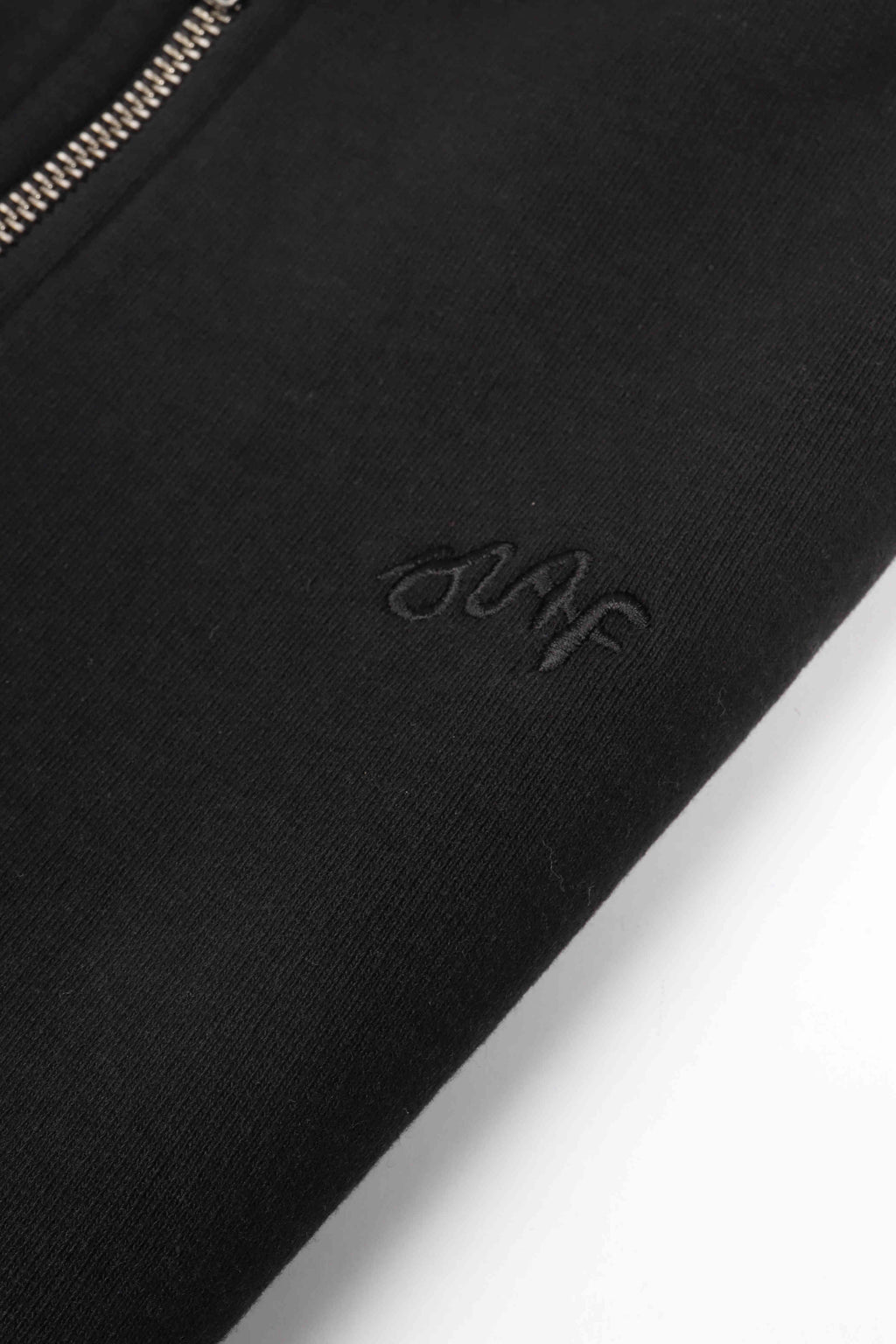 Signature zip hoodie black