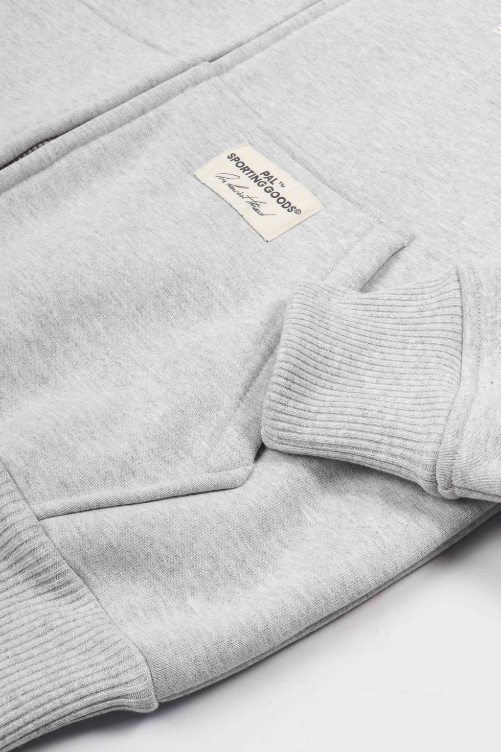The cyr full zip hoodie light gray