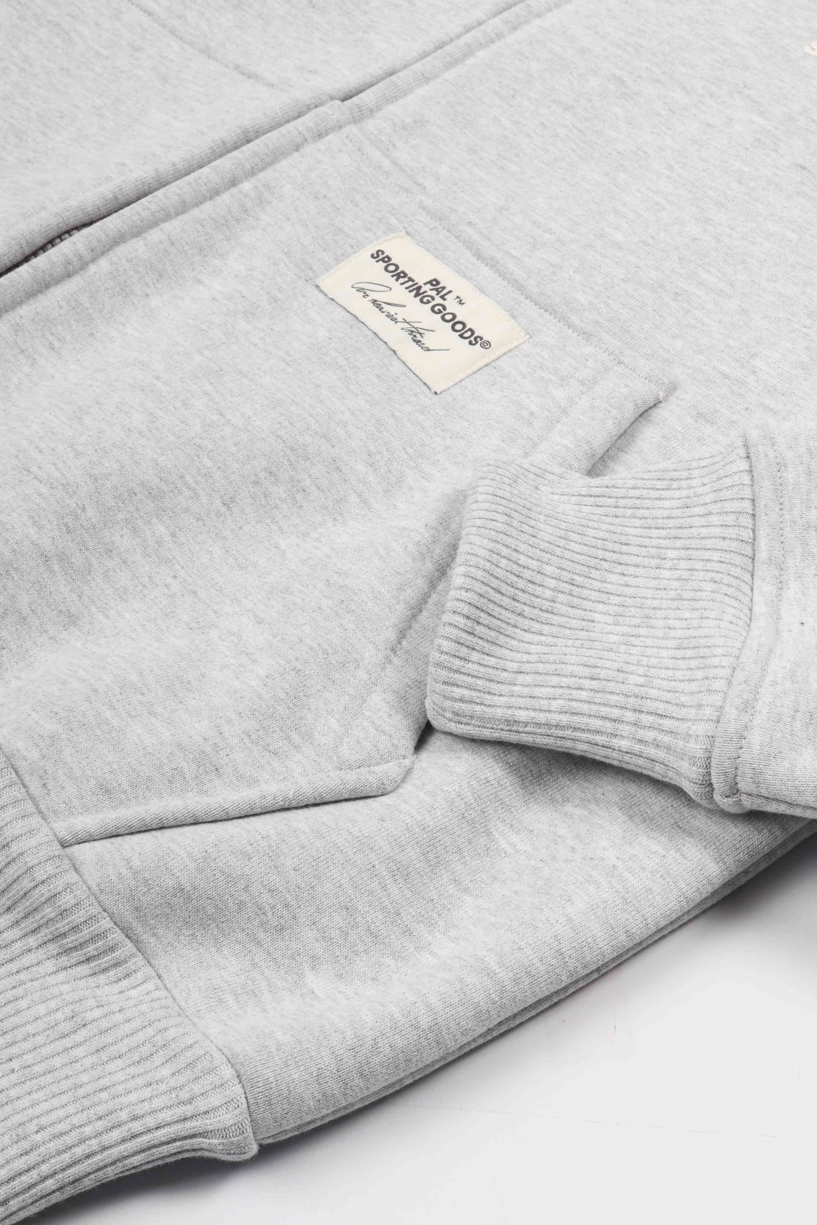 The cyr full zip hoodie light gray