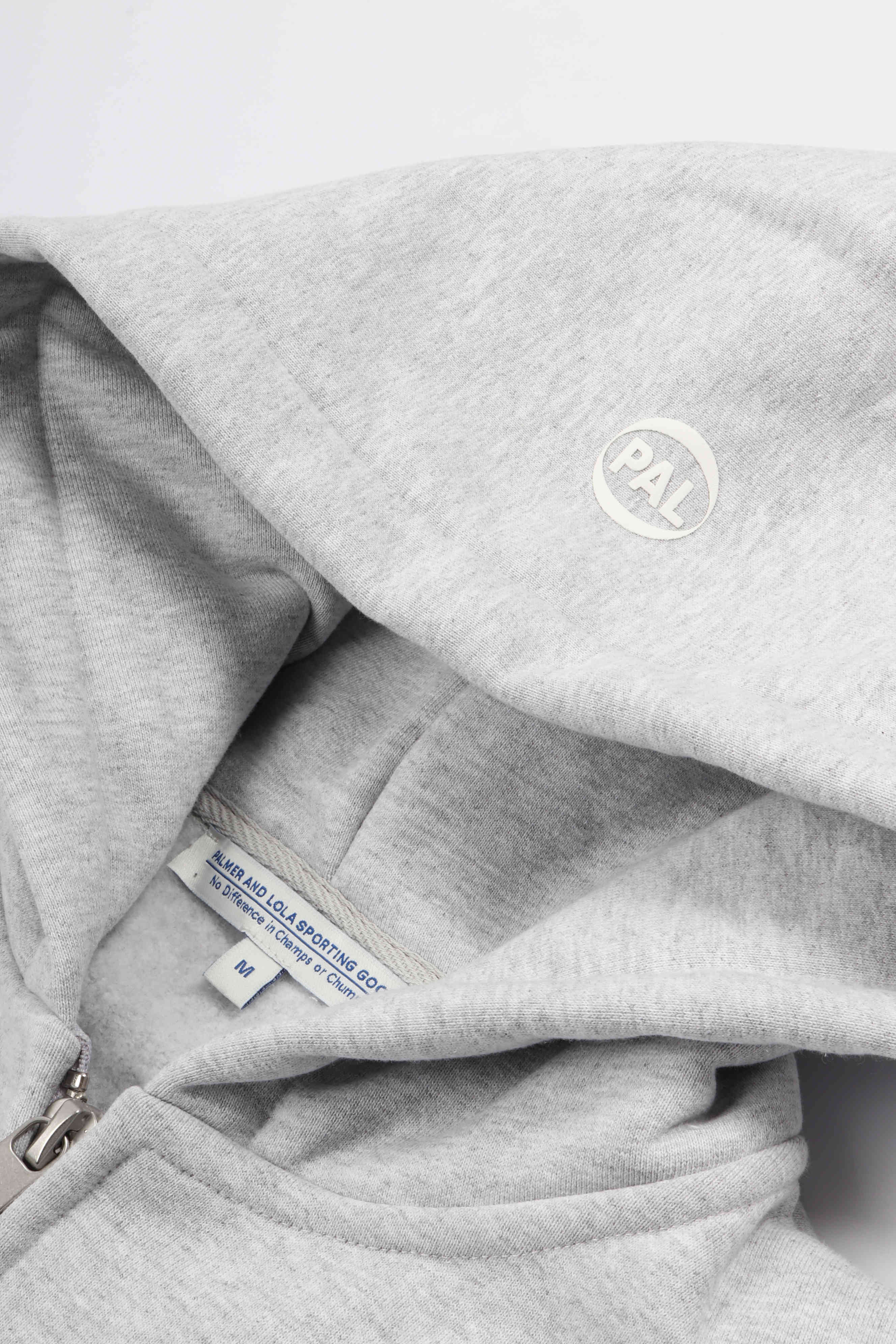 The cyr full zip hoodie light gray