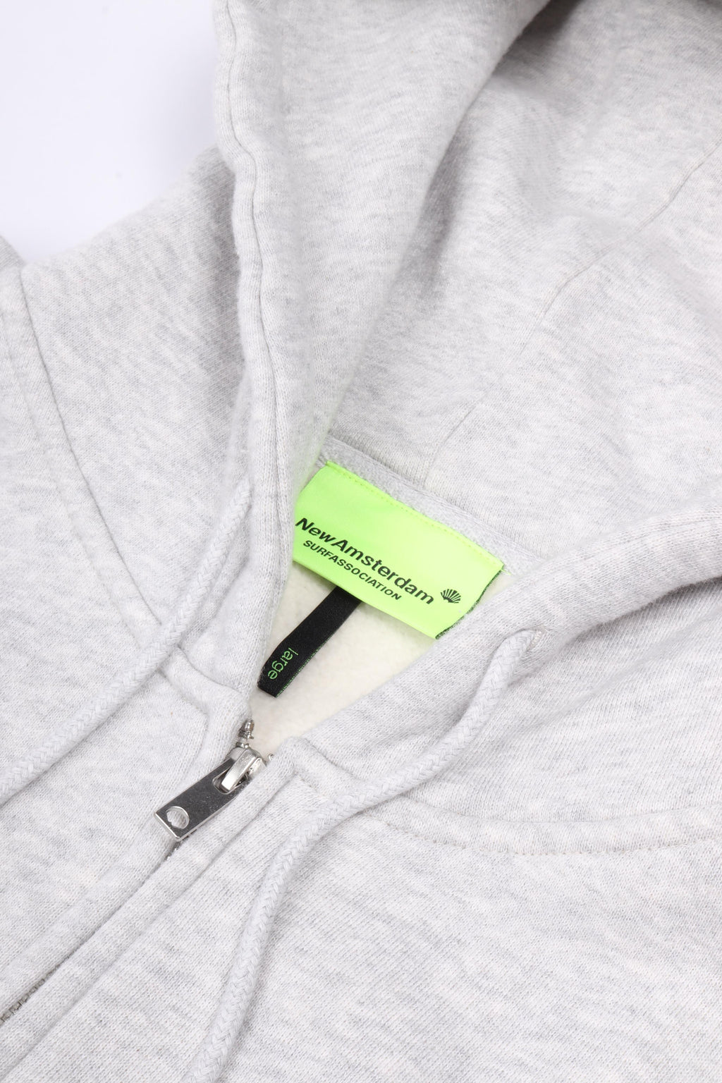 Chop zip hoodie grey melange
