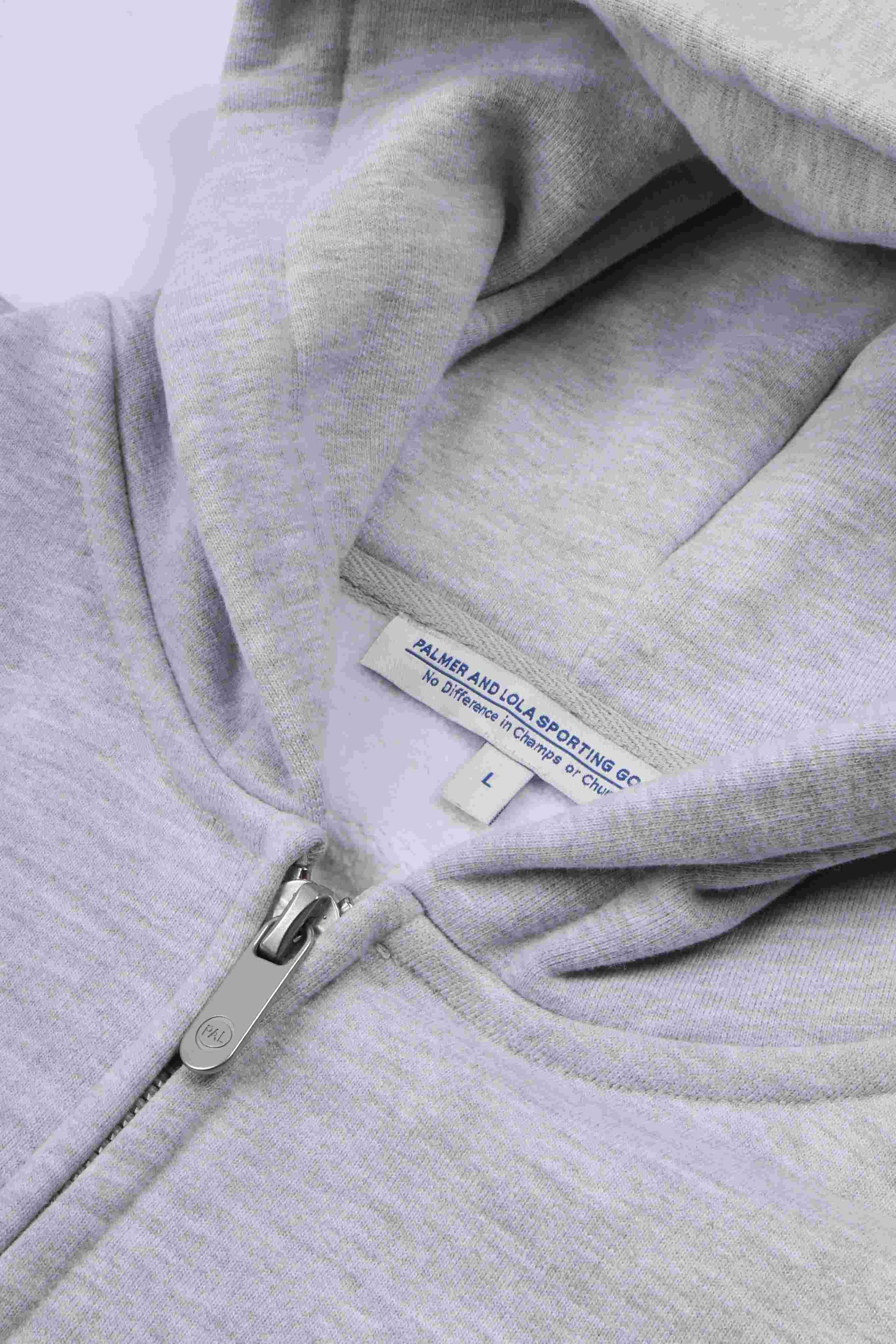 Hit and run full zip hoody light gray marl