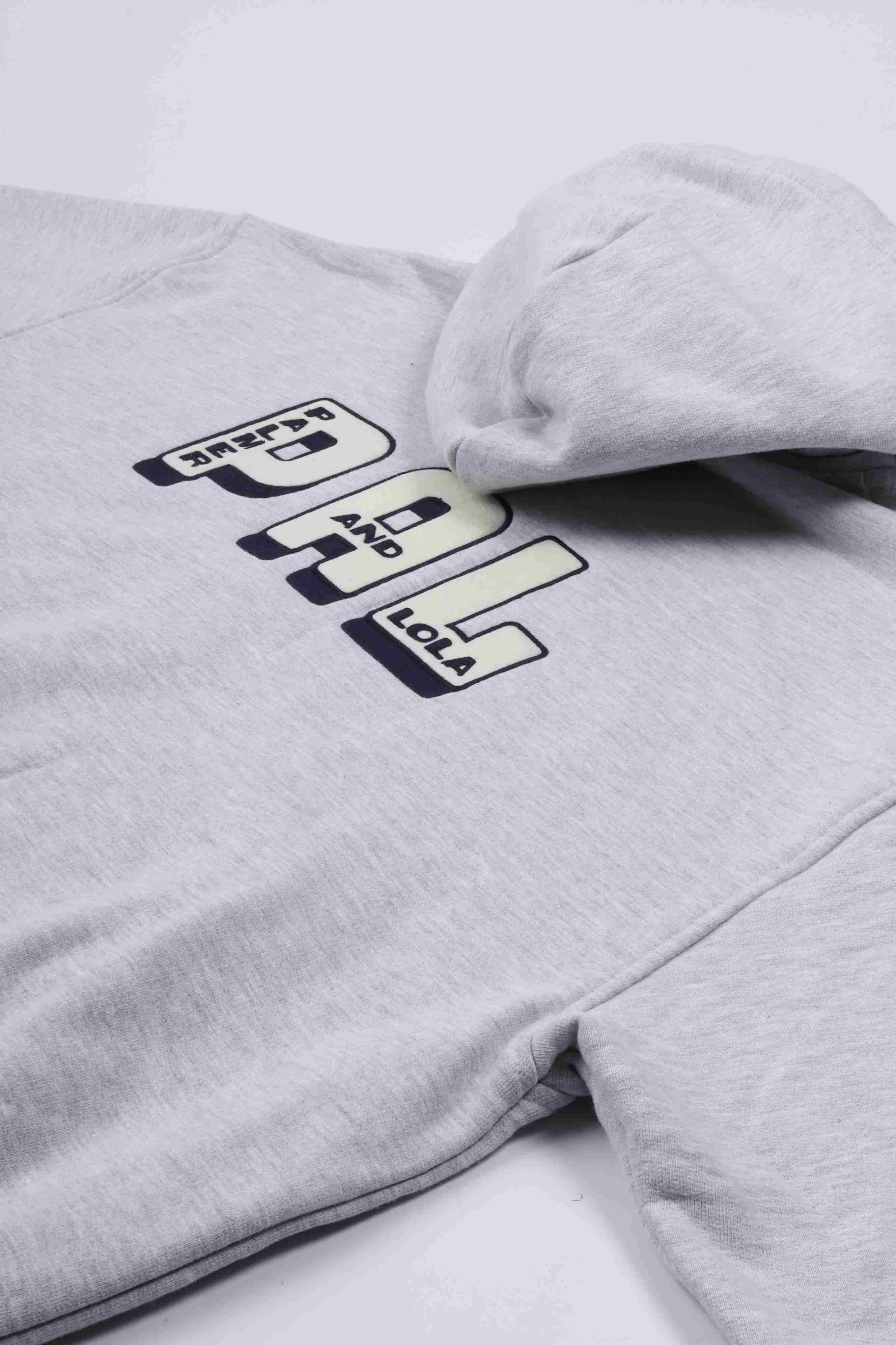 Hit and run full zip hoody light gray marl