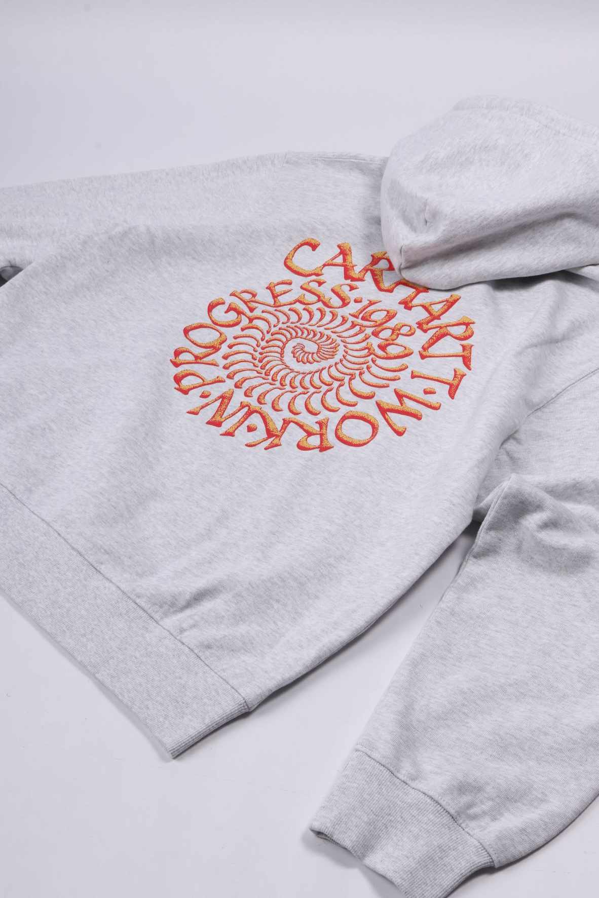 Hooded spiral sweat ash heather