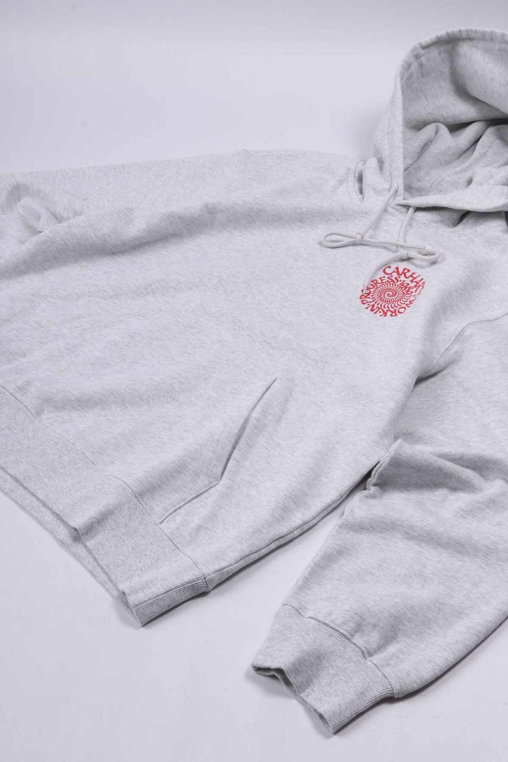 Hooded spiral sweat ash heather