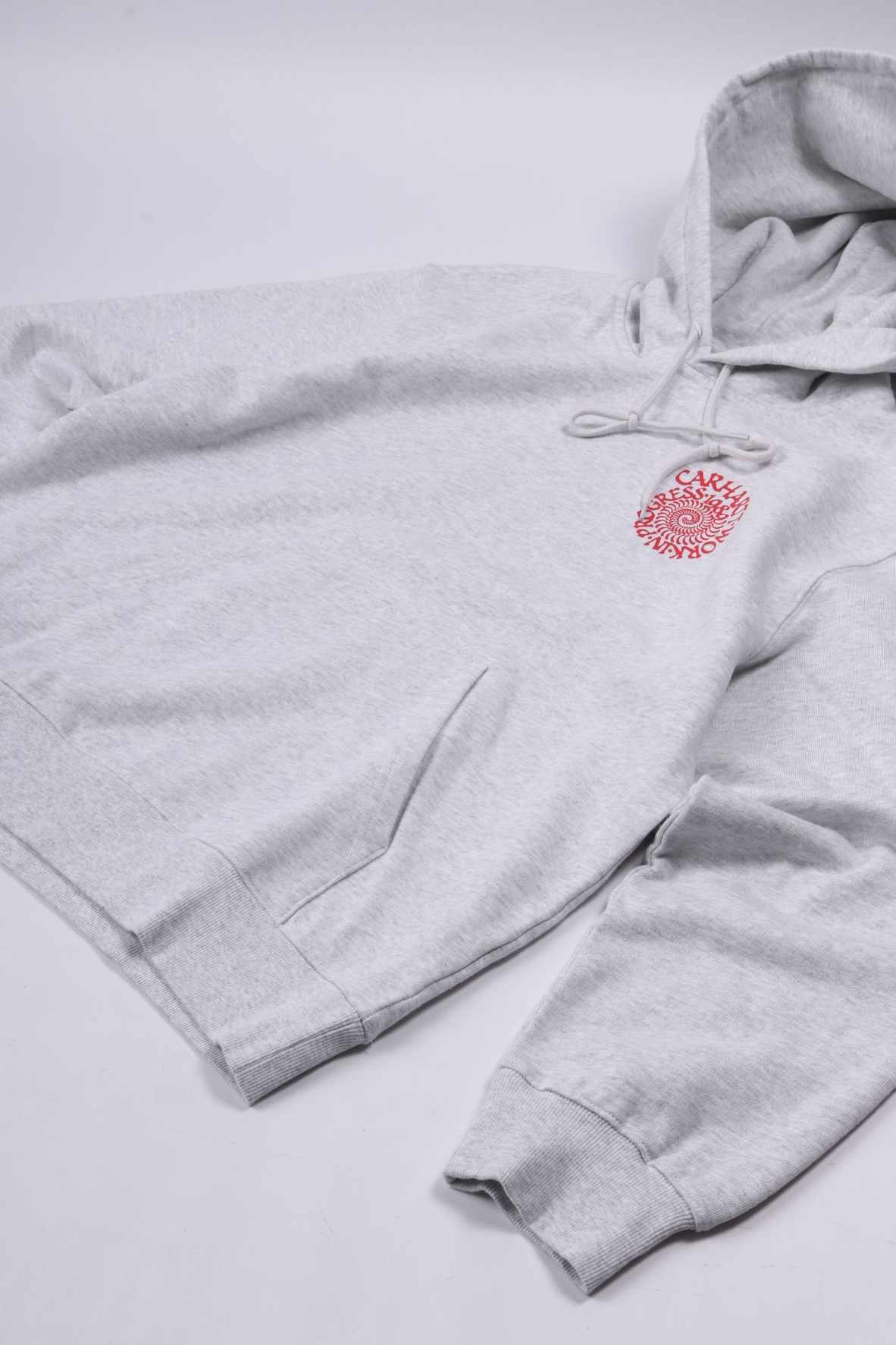Hooded spiral sweat ash heather