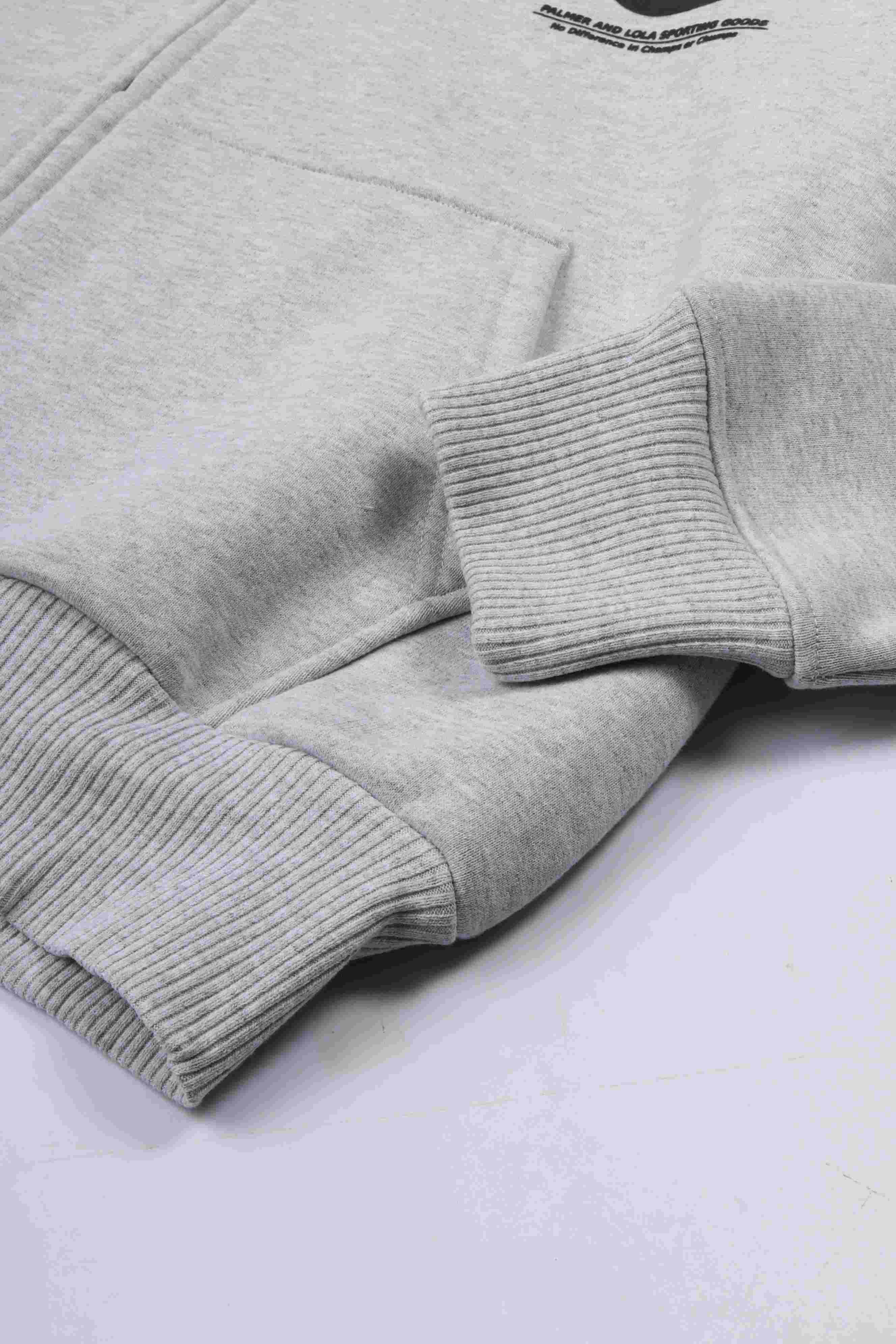 Pre game full zip hoody light grey